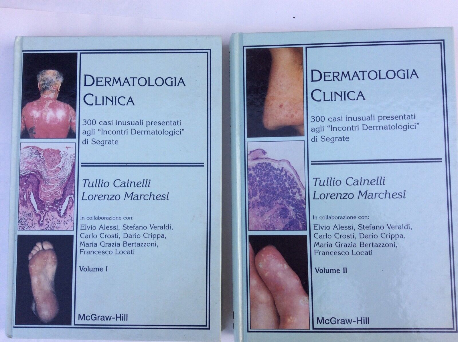 DERMATOLOGIA CLINICA,CAINELLI MARCHESI, 300  casi inusuali ,  McGraw-Hill, 2 vol