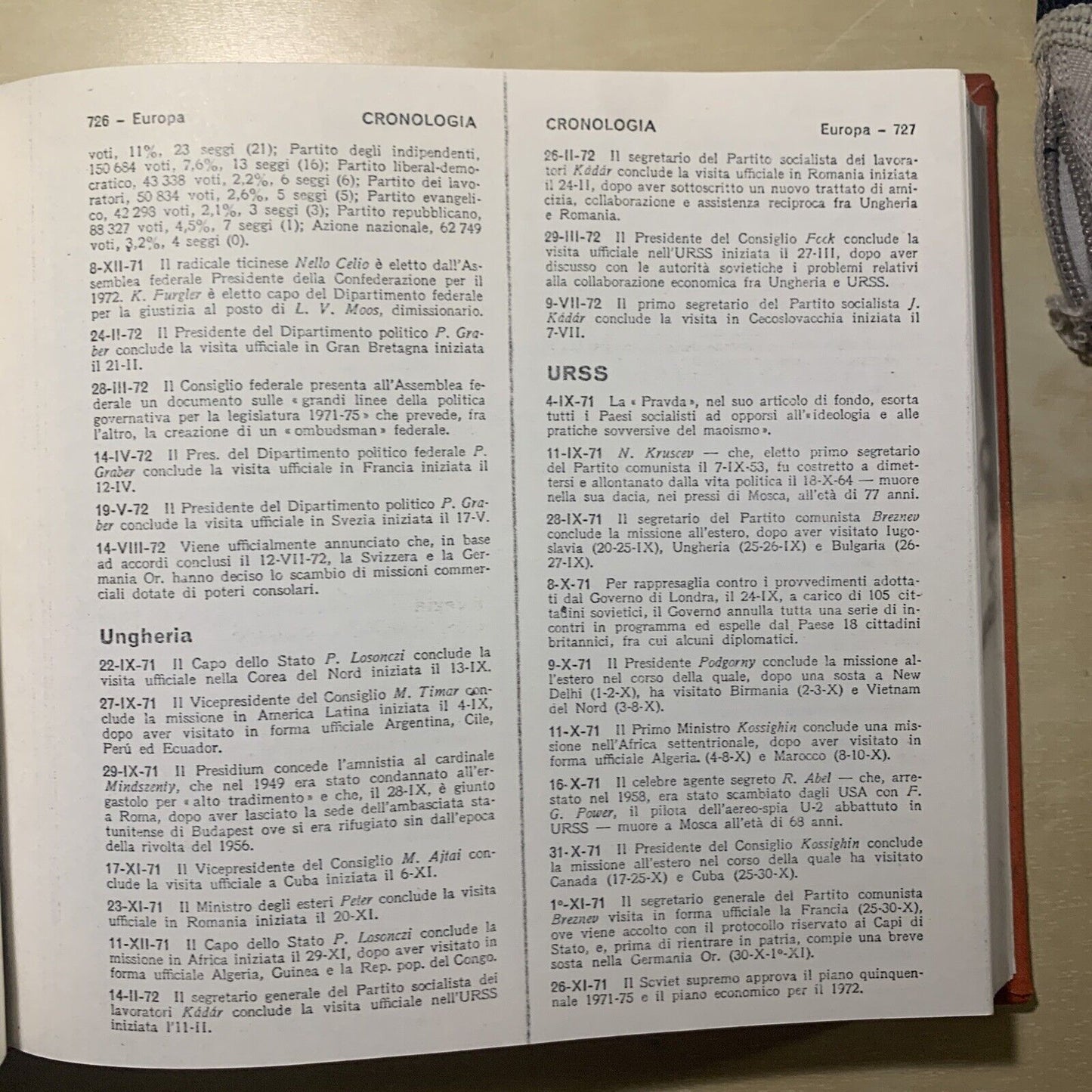 CRONOLOGIA DEGLI AVVENIMENTI POLITICI ANNI '70 (DAL 1970 AL 1980) - 3 VOLUMI #