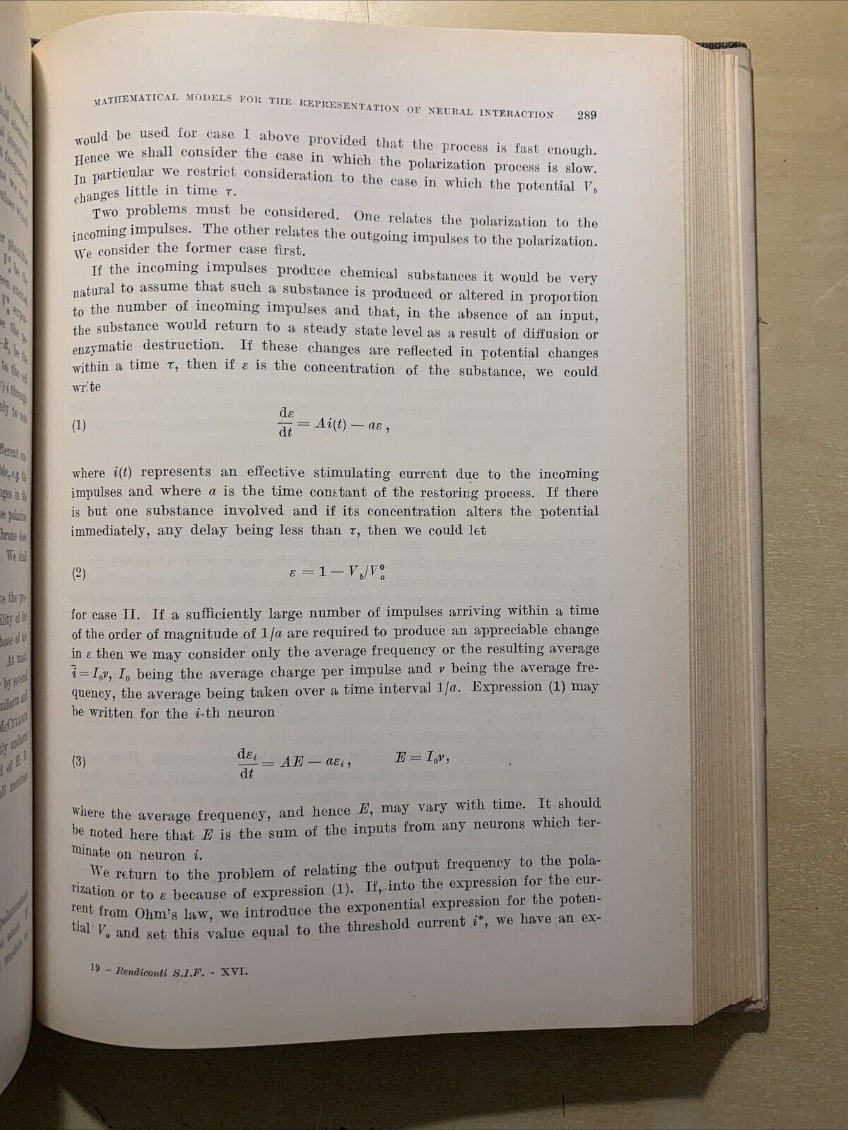 Physicomathematical aspects of biology - N. Rashevsky, academic press New York #