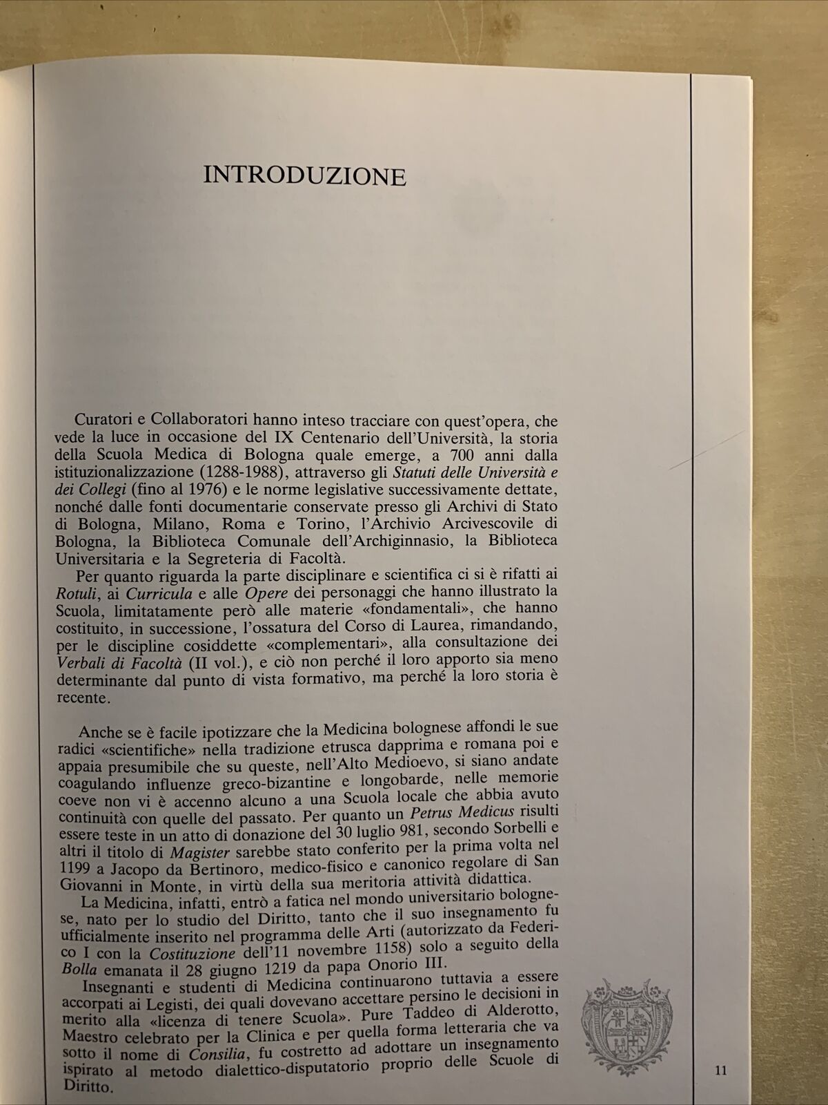 LA SCUOLA MEDICA DI BOLOGNA - settecento anni di storia, Bernabeo - D'antuono #