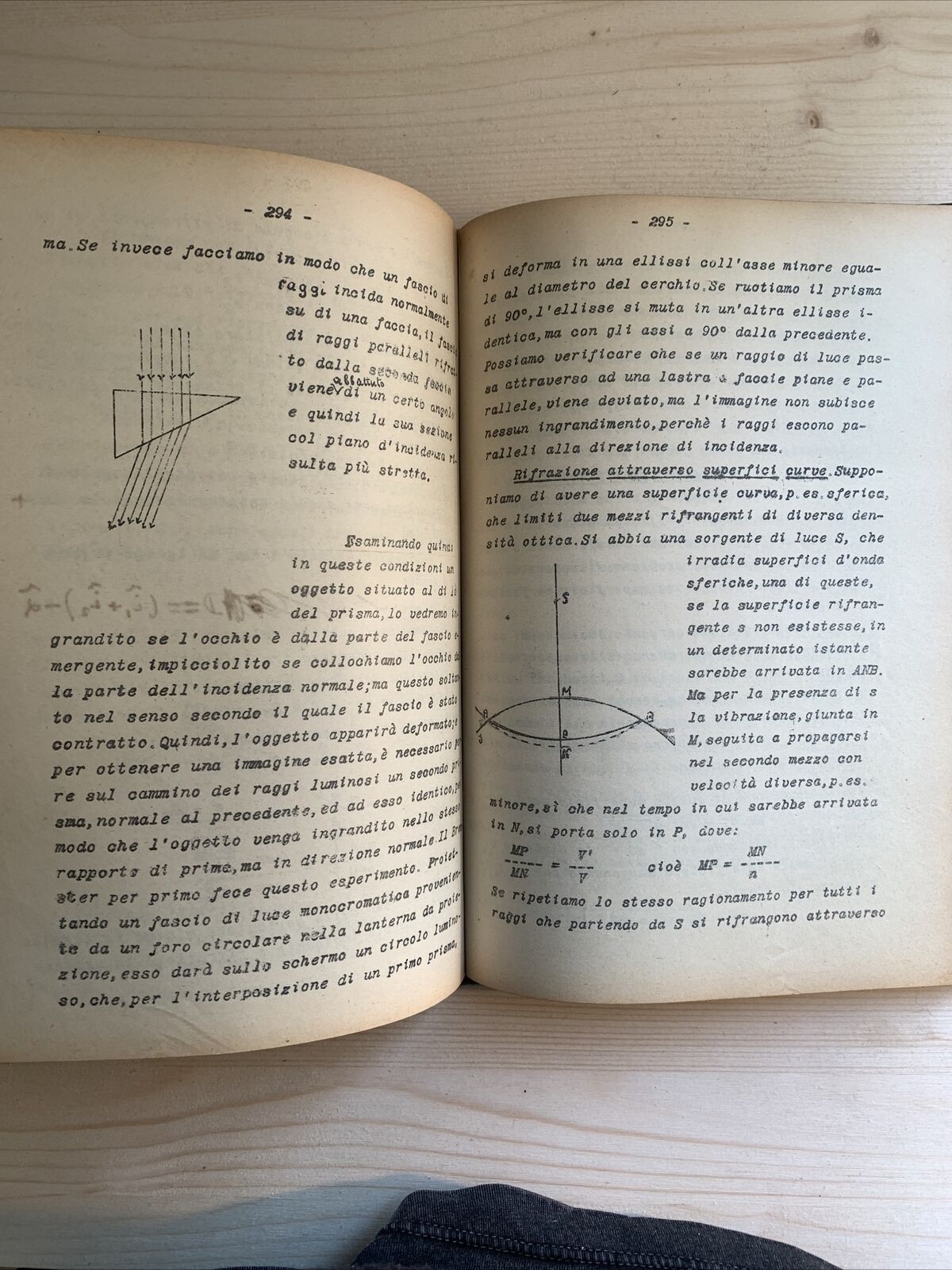 QUIRINO MAJORANA appunti delle sue lezioni, Università 1926 FISICA SPERIMENTALE