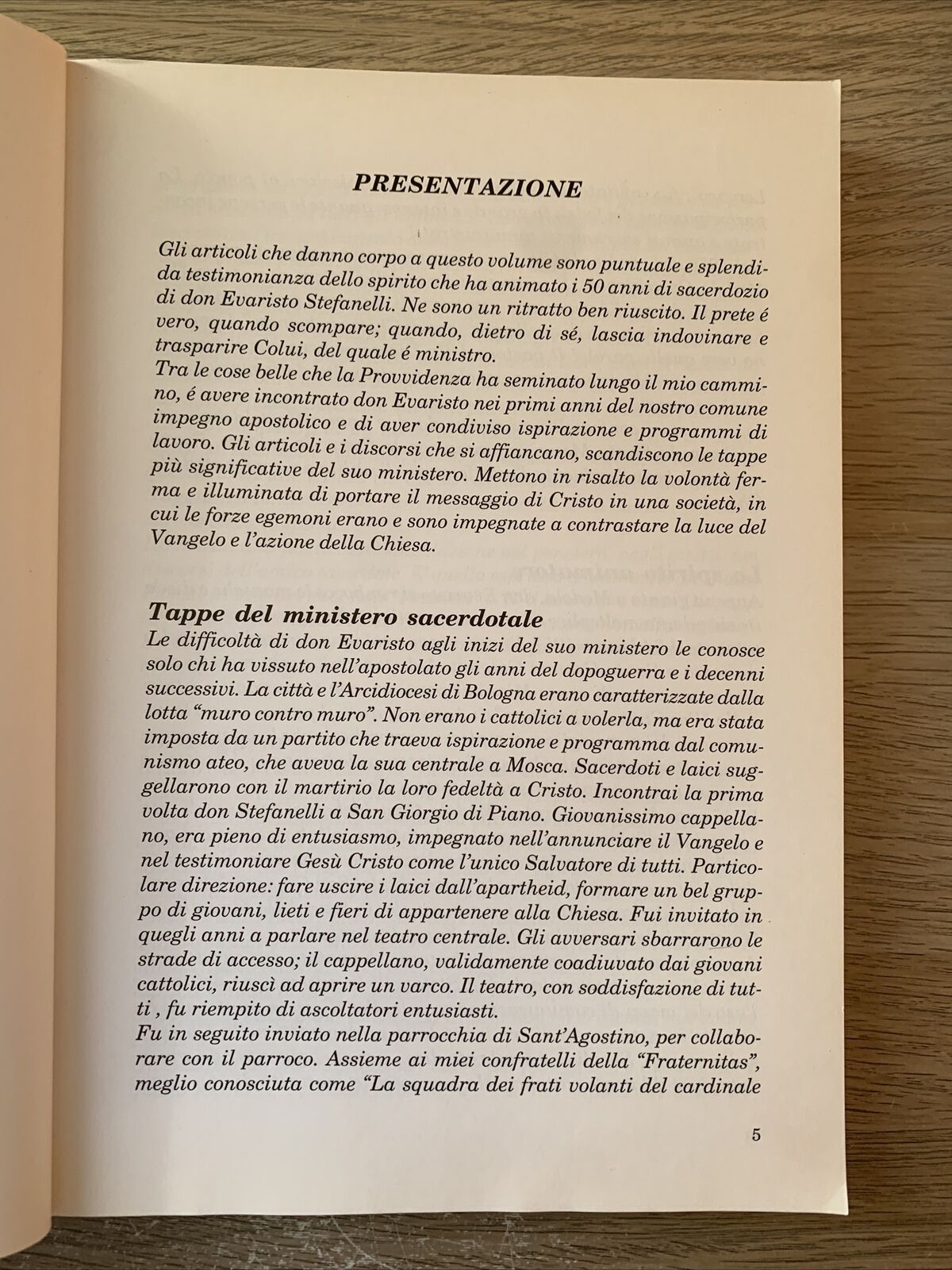 Spigolature nei cinquant' anni di sacerdozio, Stefanelli d. Evaristo 2001