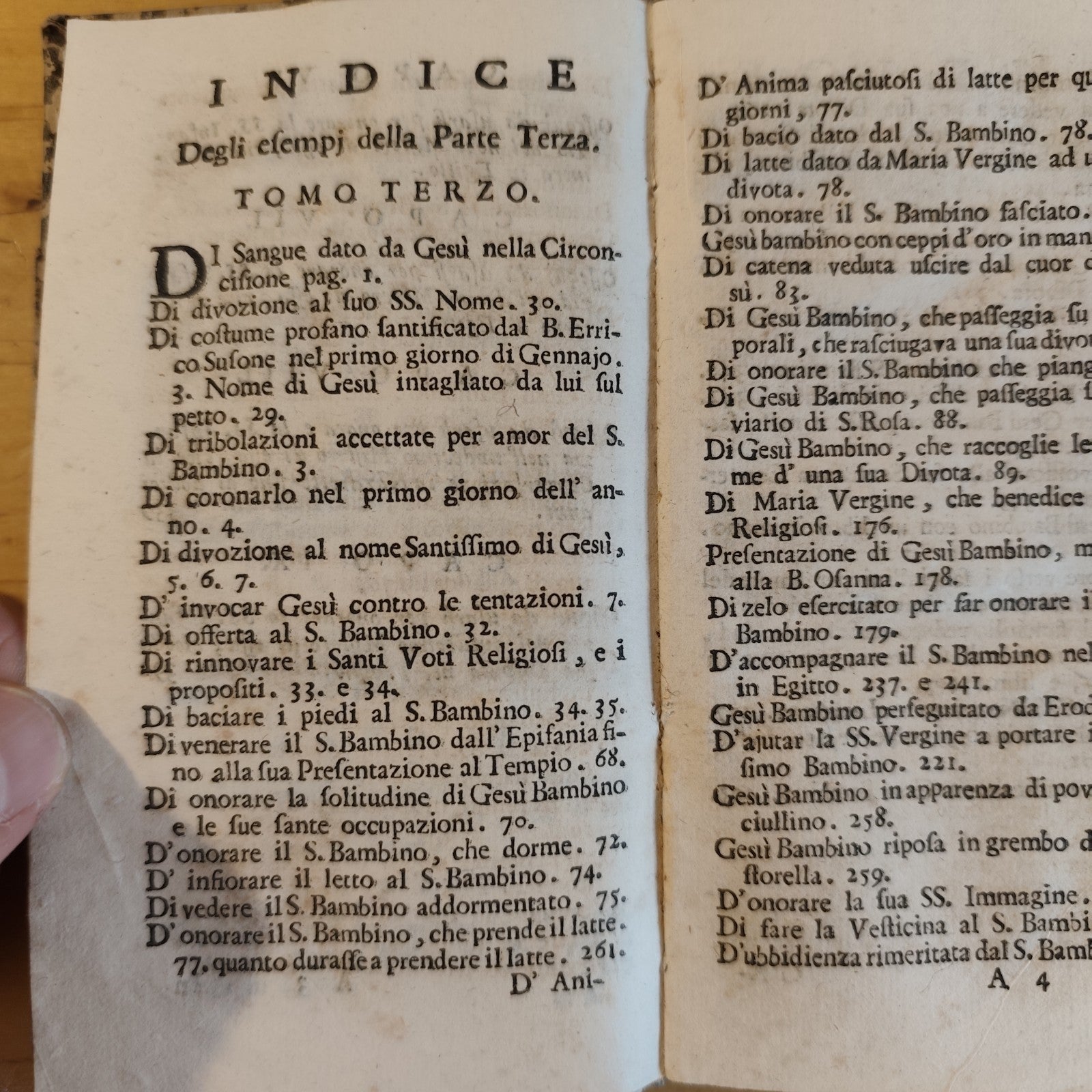 La santa infanzia del figluolo di Dio - parte terza tomo terzo - Patrignani 1757