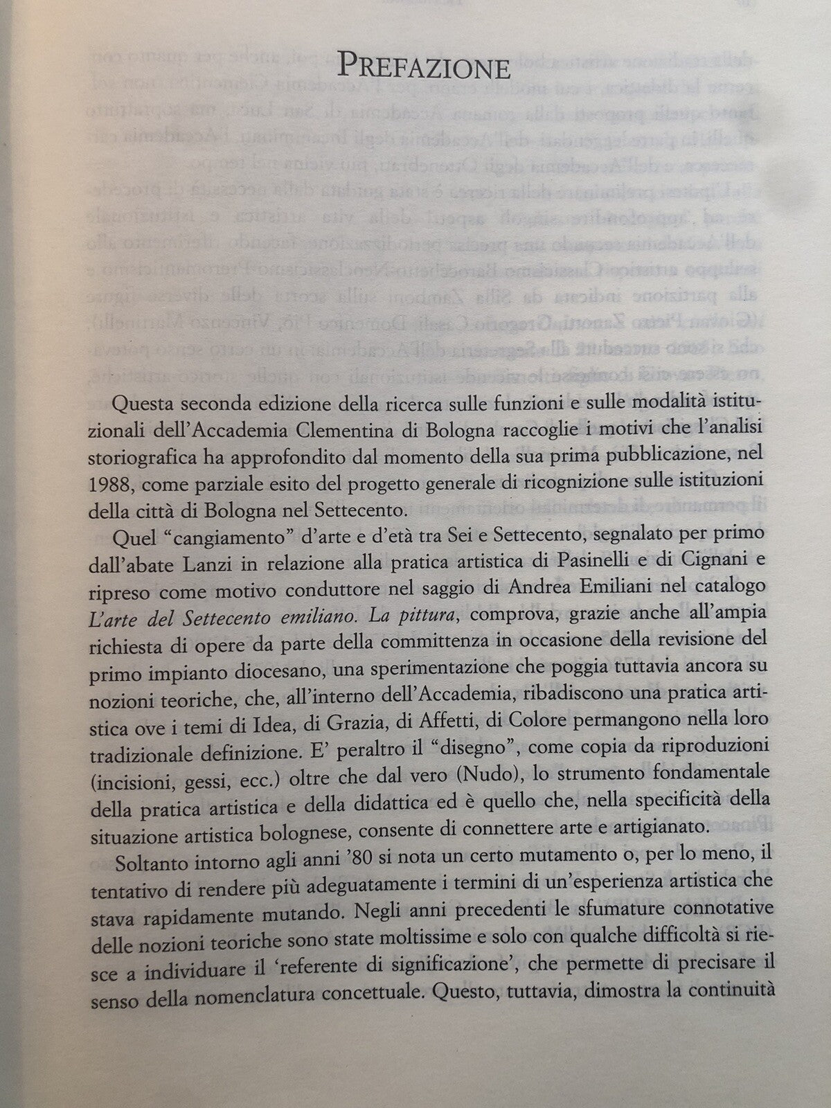 L'accademia Clementina, funzione pubblica ideologia estetica S. Benassi Minerva