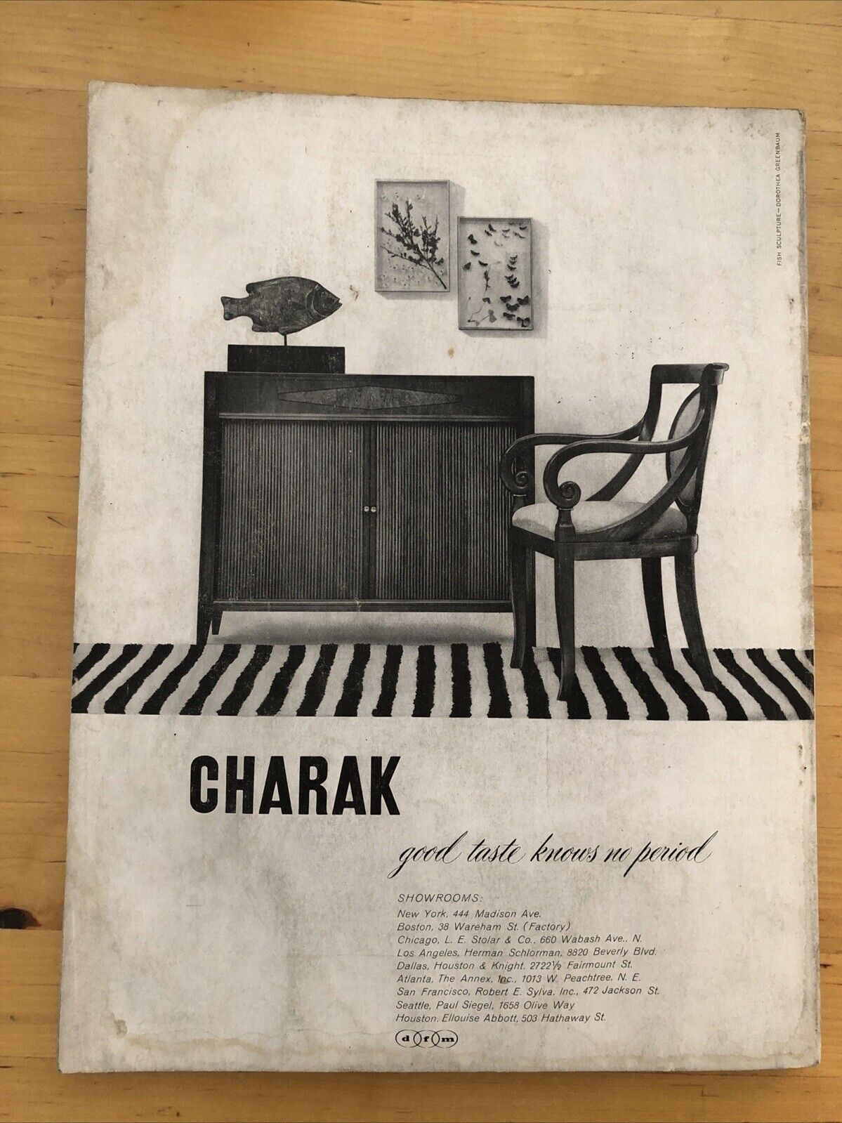 INTERIORS MAGAZINE DECEMBER 1957. Interiors, design, architecture. Olga Gueft