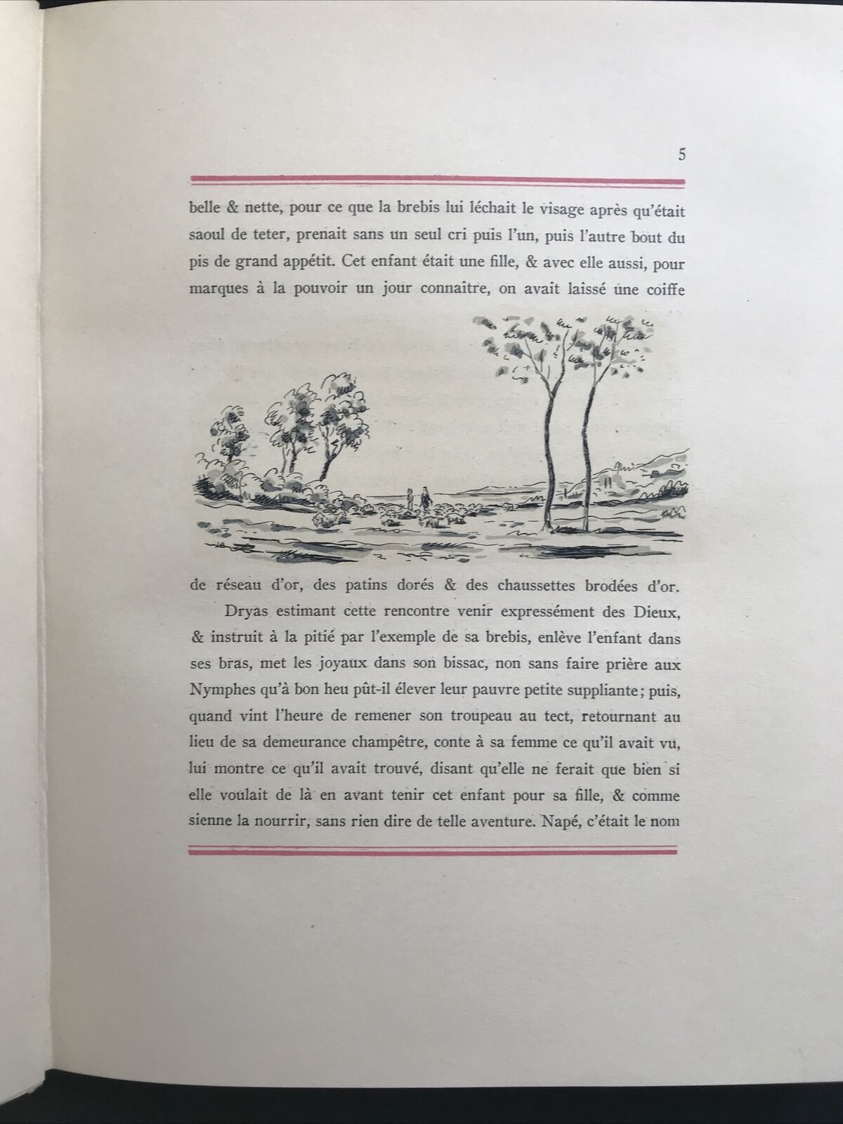 Les Pastorales de Longus ou Daphnis & Chloé, Trad. J. Amyot-L'image littéraire