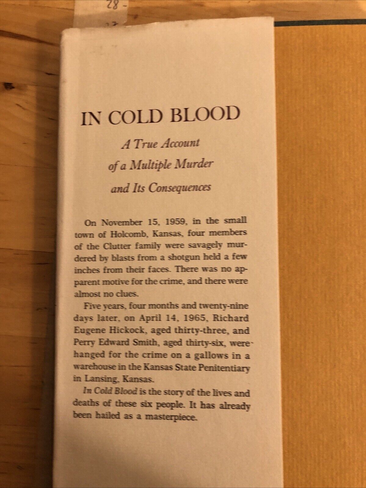 In Cold Blood - Truman Capote, Hamish Hamilton 1st UK edition 1966