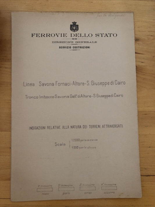 FERROVIE DELLO STATO terreni linea Savona Fornaci-Altare S. Giuseppe di Cairo