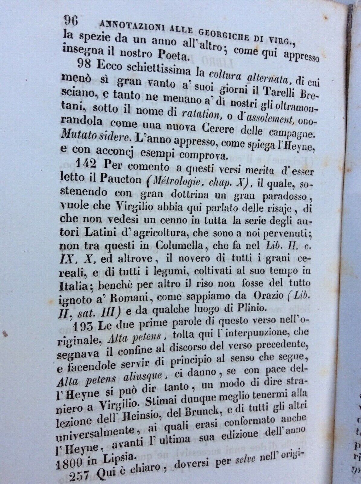 OPERE DI AGRICOLTURA, BENEDETTO DEL BENE, EDITORE SILVESTRI, 1850