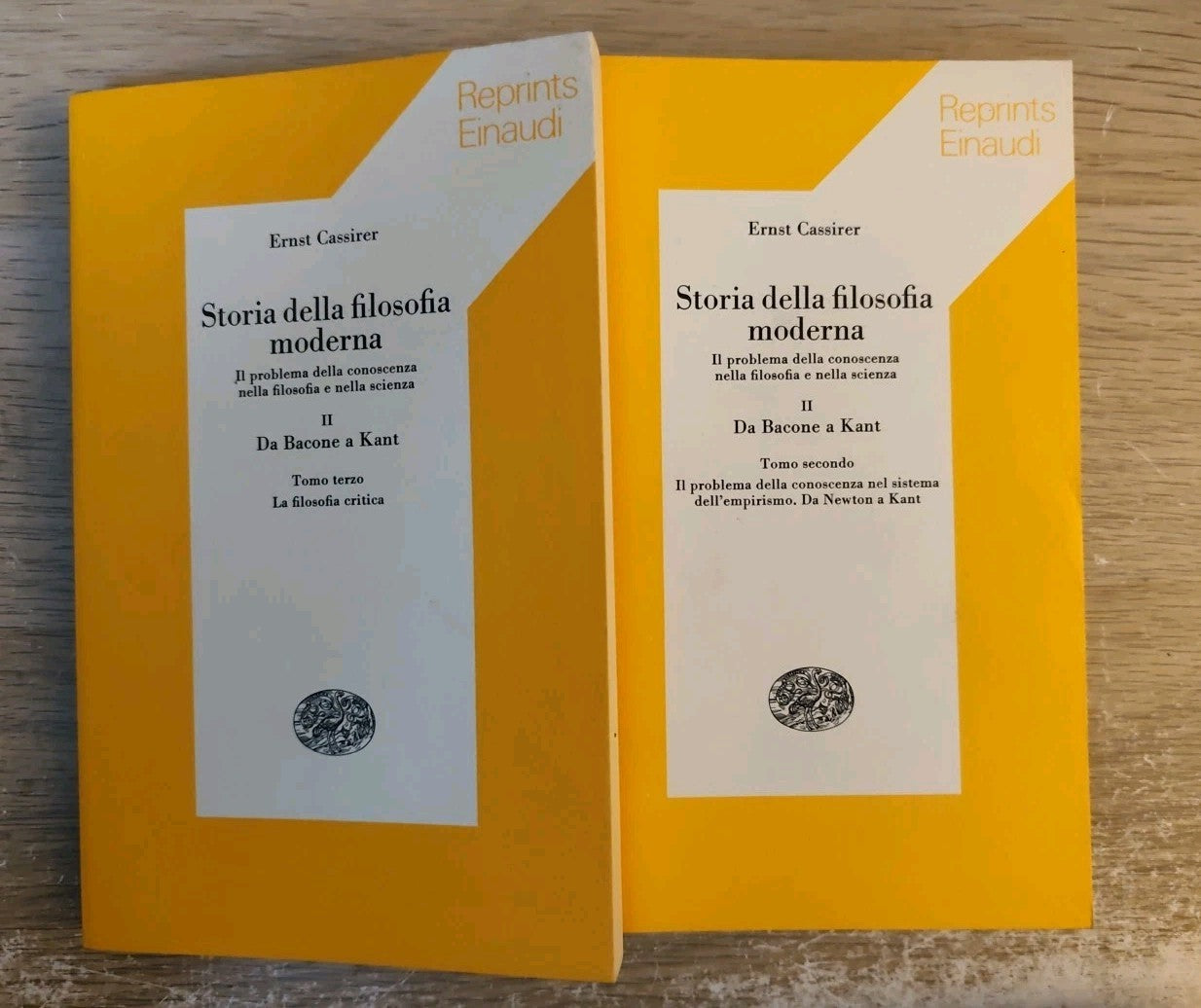 Storia Della Filosofia Moderna, Ernst Cassirer - Da Bacone A Kant, Einaudi Repri