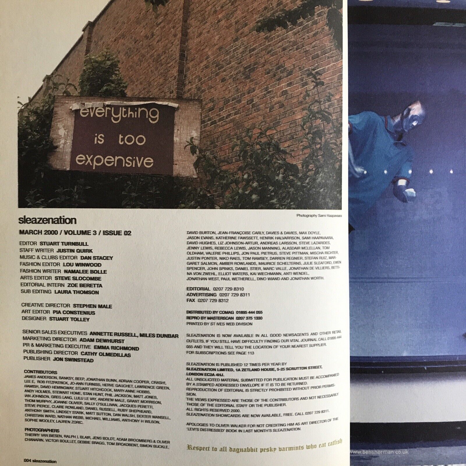 SLEAZENATION magazine - march 2000 volume 3 issue 02