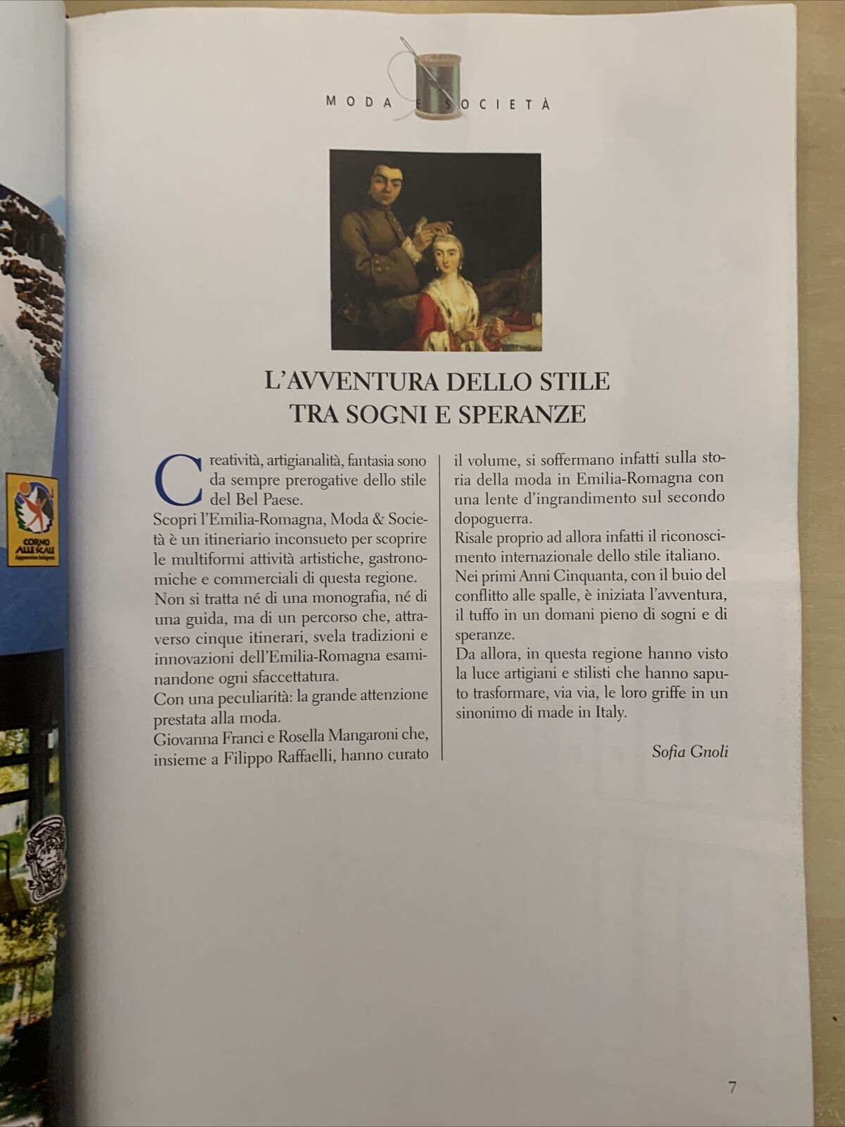 MODA E SOCIETÀ - Giovanna Franci, Mangaroni, Scopri L'Emilia Romagna. Inedita #