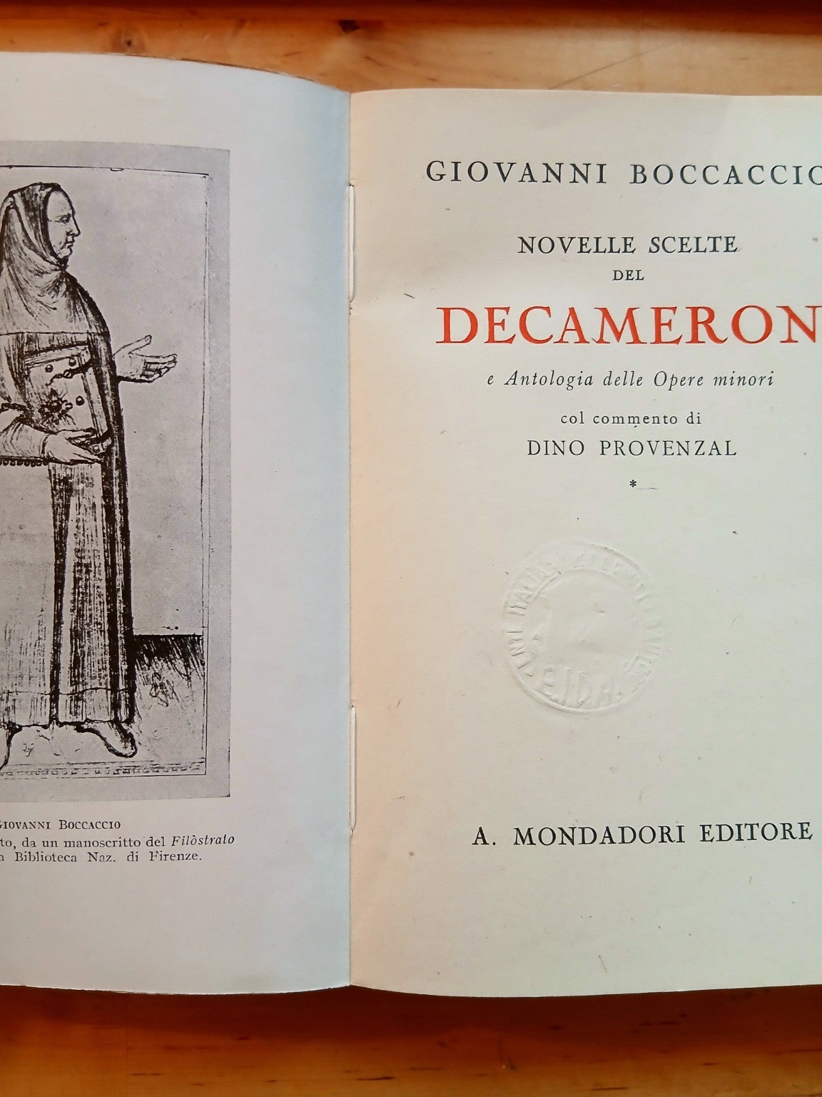 Novelle scelte del Decameron - Giovanni Boccaccio - Mondadori 1945