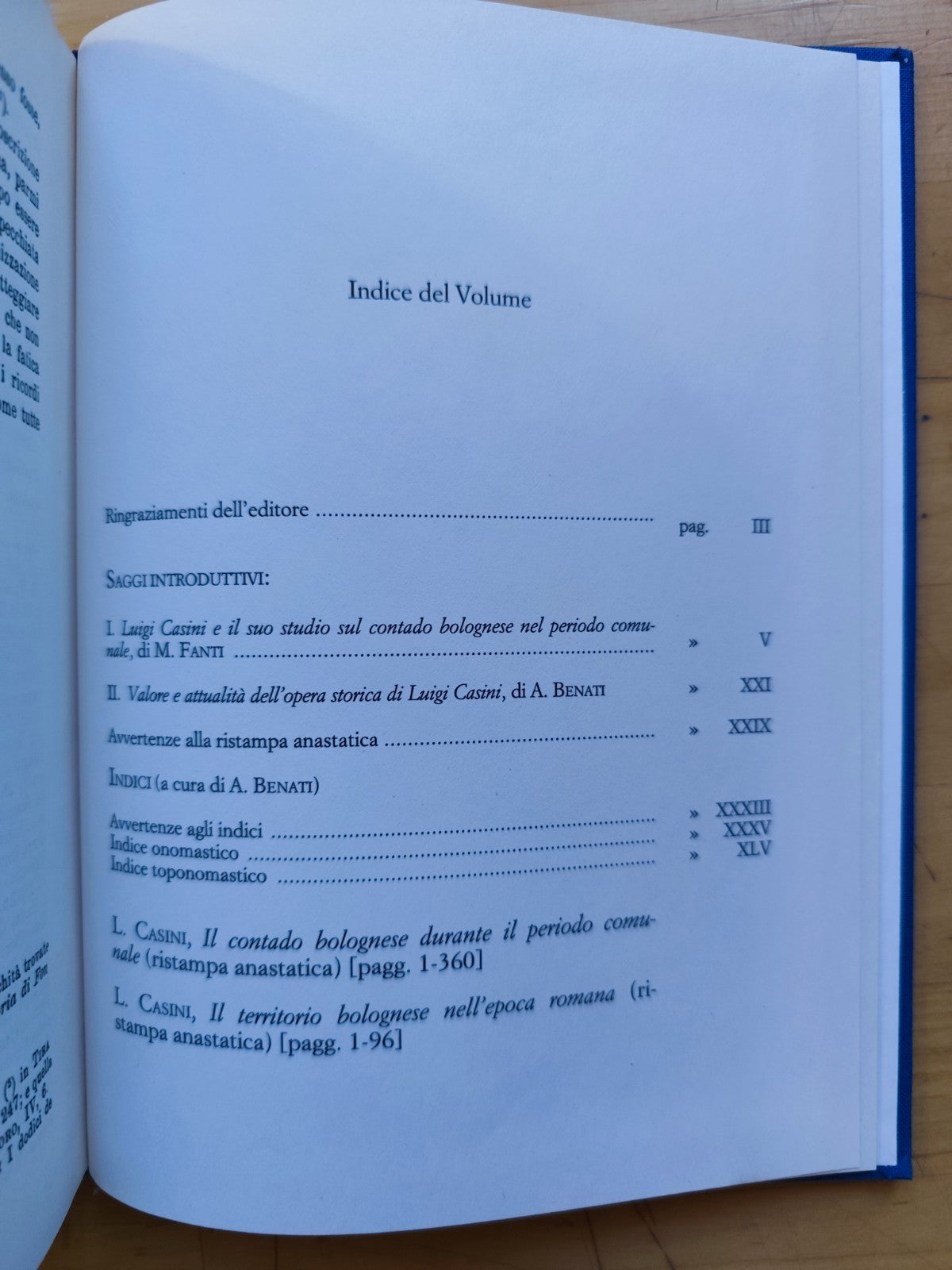 Il contado Bolognese, Luigi Casini -durante il periodo comunale secoli XII-XV