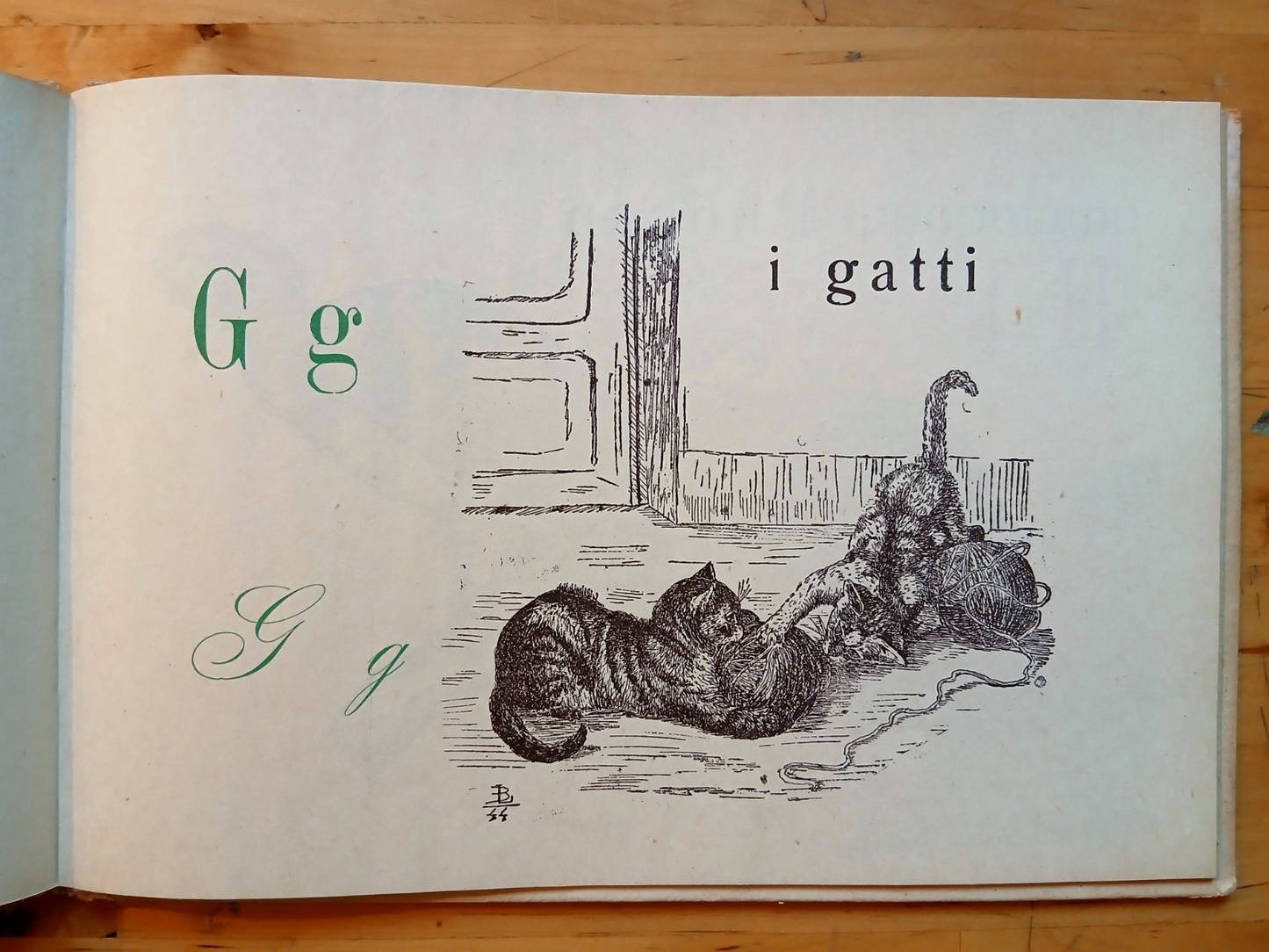 ABC con disegni originali - L. Bruckmann, Cionini ed. 1944 illustrato bambini