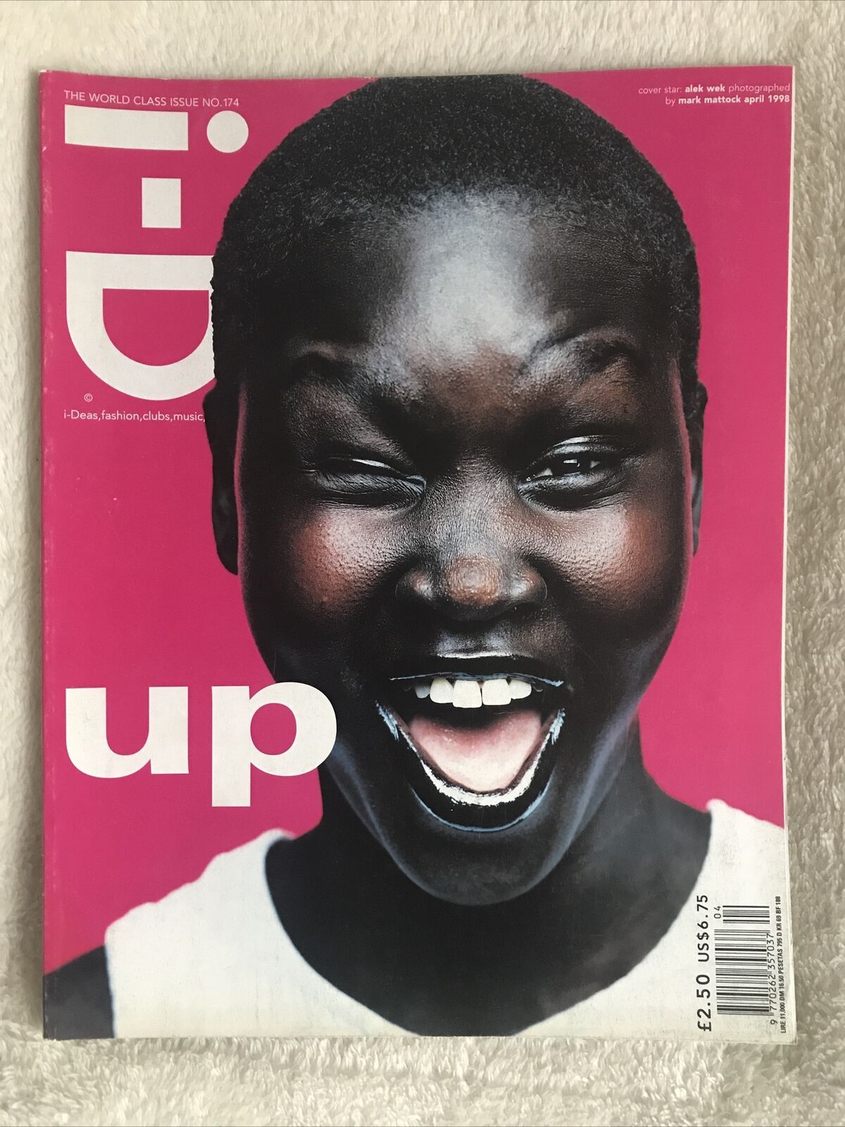 i-D magazine no. 174 ALEK WEK april 1998 the world class issue.