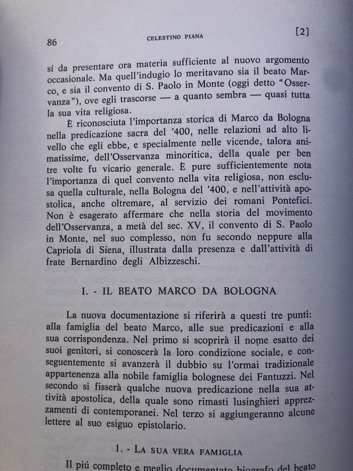 Il beato Marco da Bologna e il suo convento di S. Paolo in Monte nel quattrocent