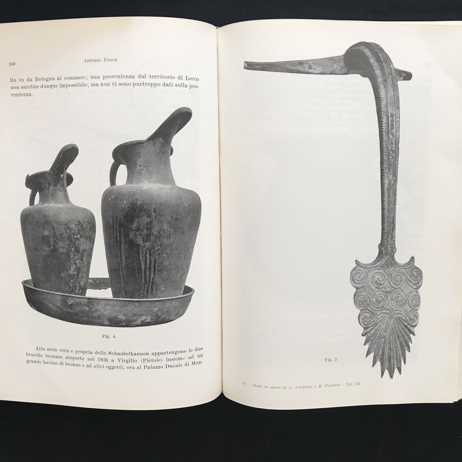 STUDI IN ONORE DI ARISTIDE CALDERINI E R. PARIBENI, Ceschina 3 volumi 1956