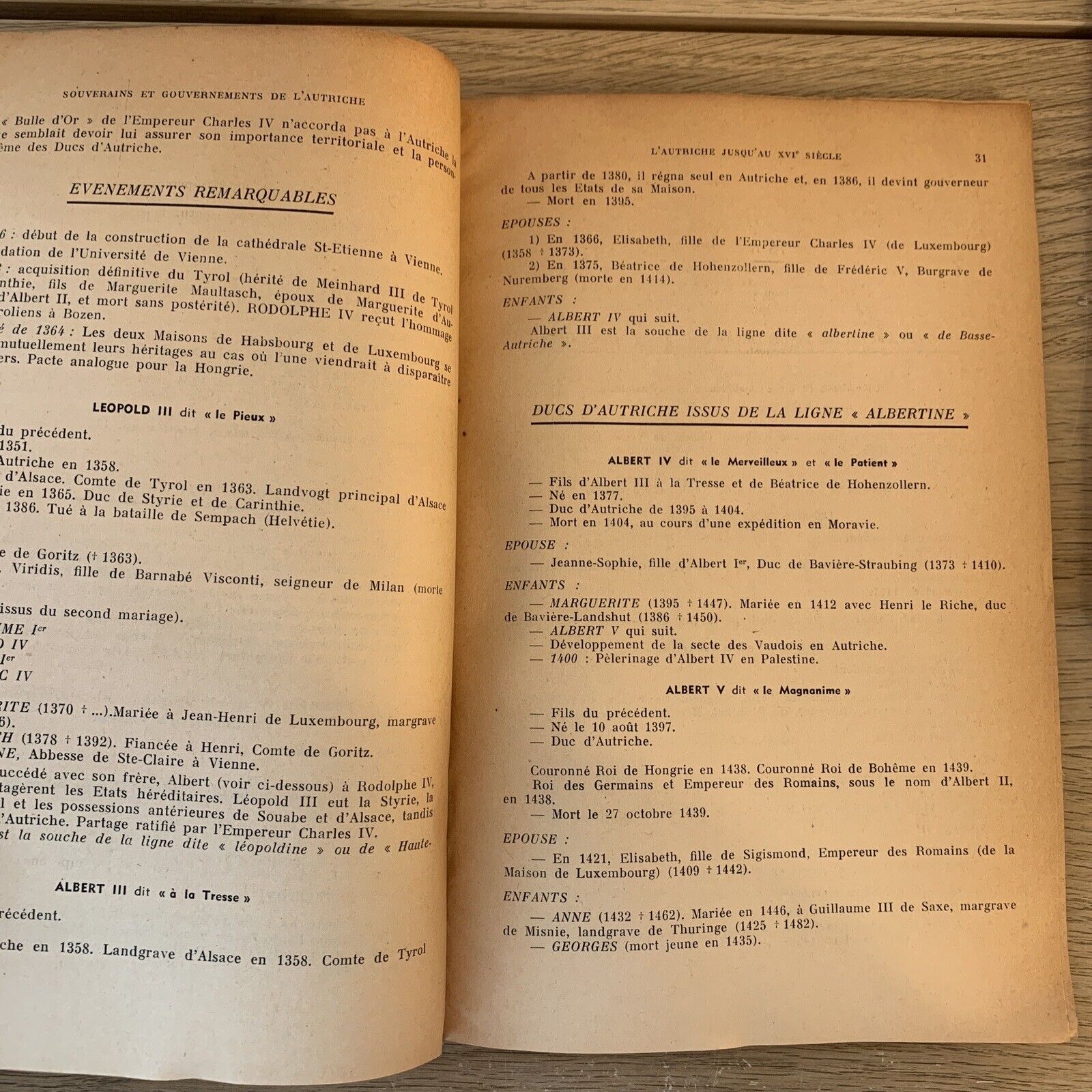 LES CAHIERS DE L'HISTOIRE N. 11, souverains et gouvernements de l'Autriche
