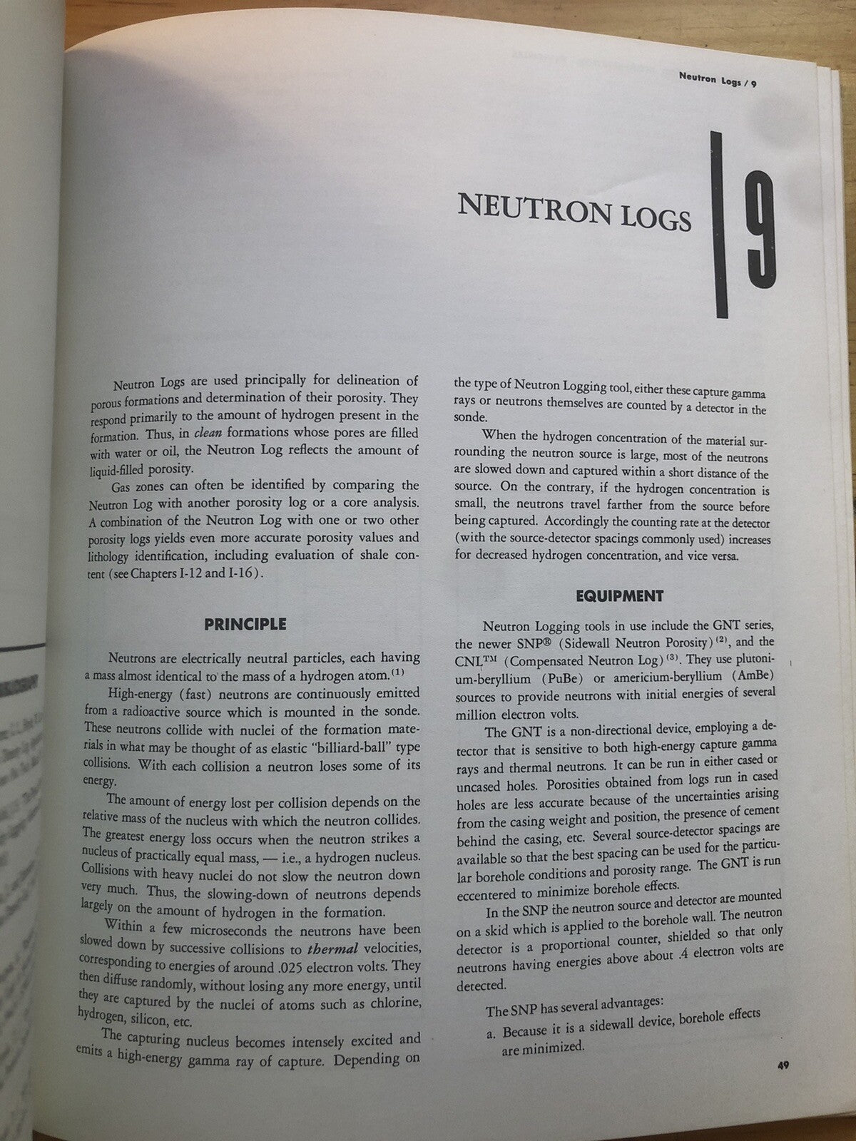 Schlumberger log interpretation - volume 1, principles 1972 edition, New York