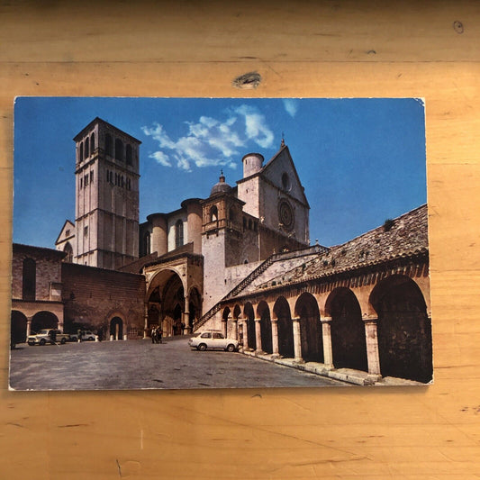 Cartolina ASSISI, FRANCOBOLLO RIMOSSO