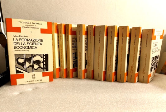 Economia Politica - Claudio Napoleoni collana Loescher editore 14 volumi 1977-82