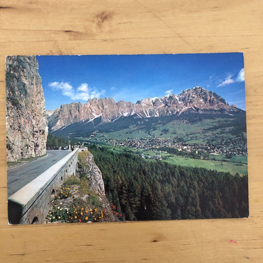 Cartolina CORTINA D'AMPEZZO POMAGAGNON, CRISTALLO viaggiata
