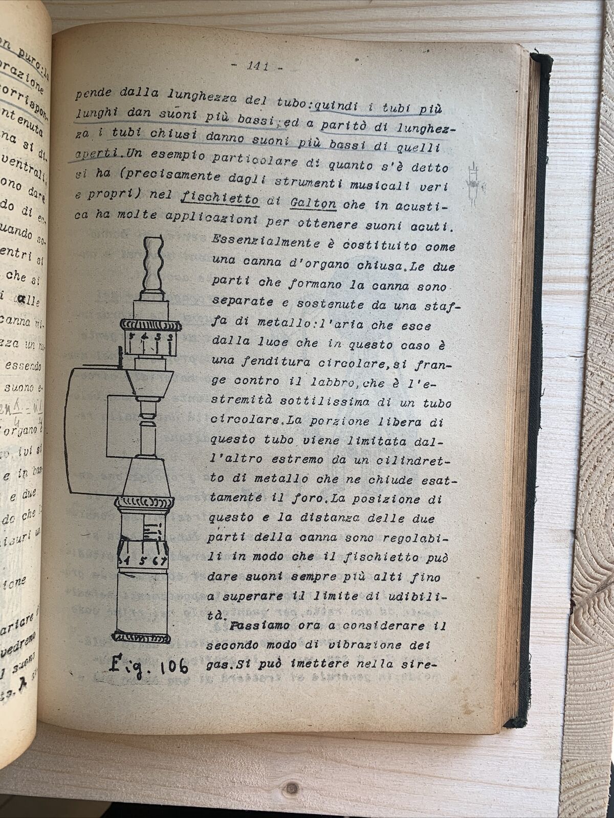 QUIRINO MAJORANA appunti delle sue lezioni, Università 1926 FISICA SPERIMENTALE