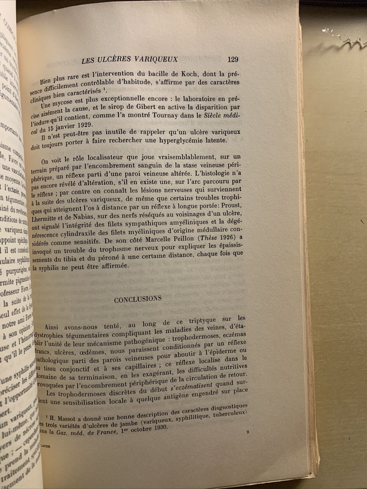 LES MALADIES DES VEINES ET LEUR TRAITEMENT - G. DELATER 1932. Masson et Cie #