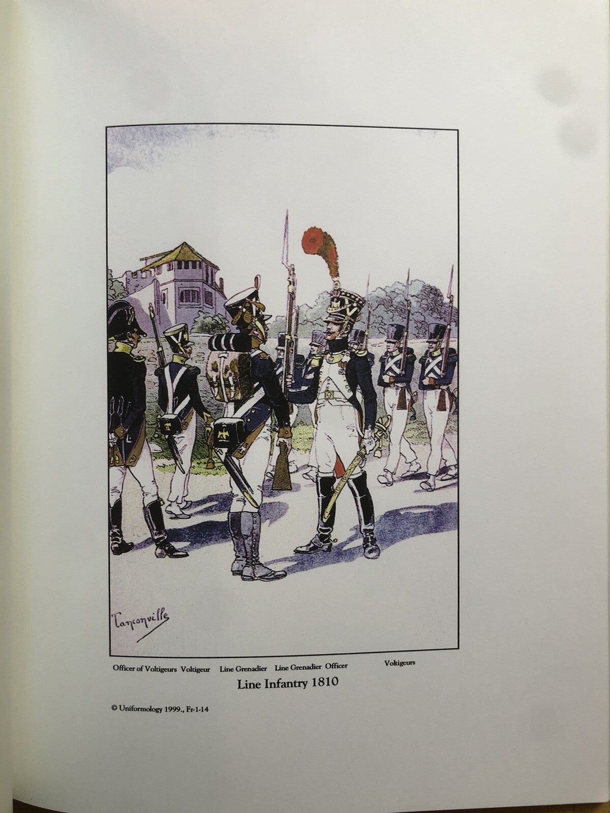 French army of the first empire, Taconville's 23 full color plates
