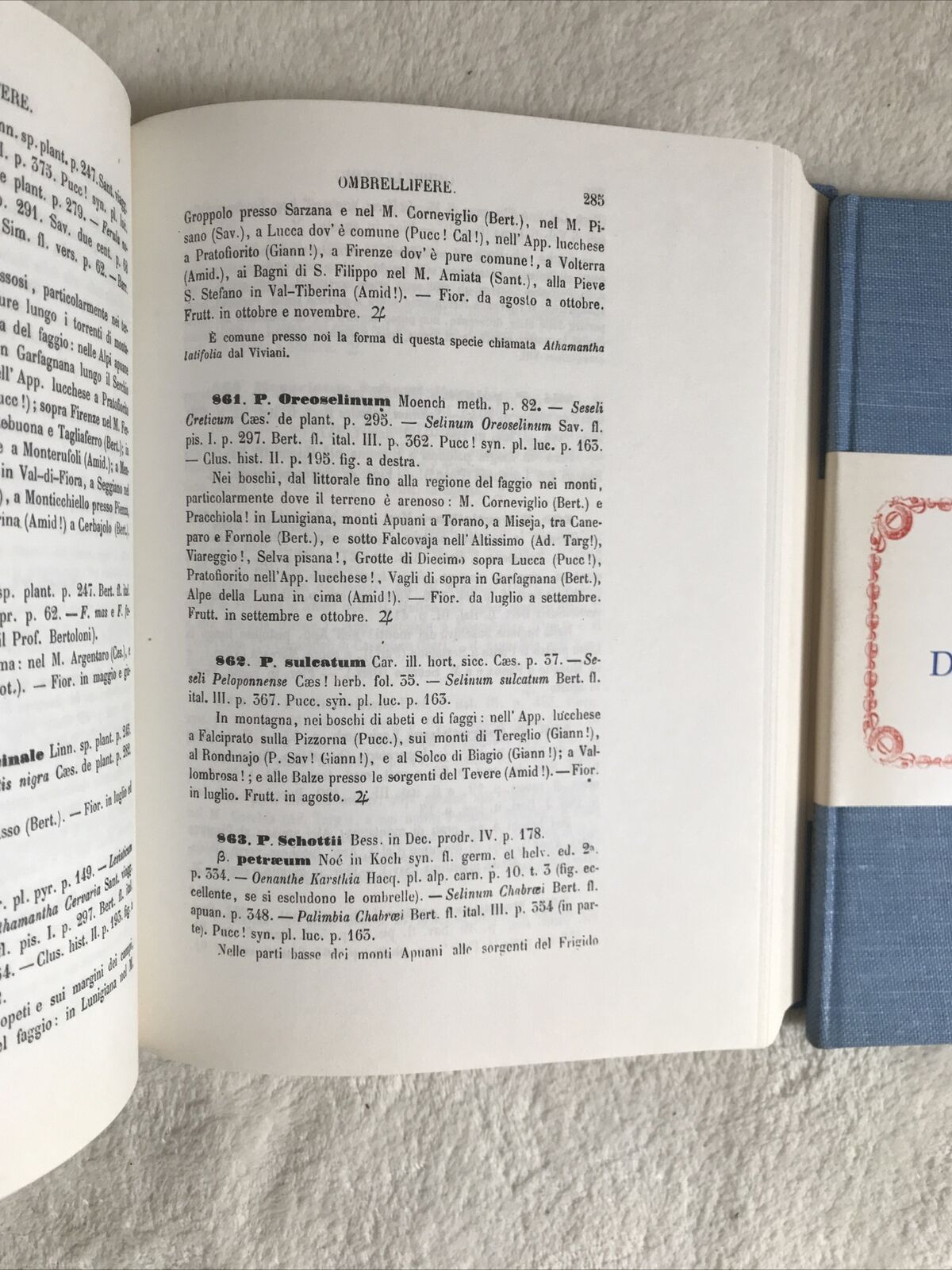 PRODROMO DELLA FLORA TOSCANA T. Caruel A. Forni ed.2 volumi