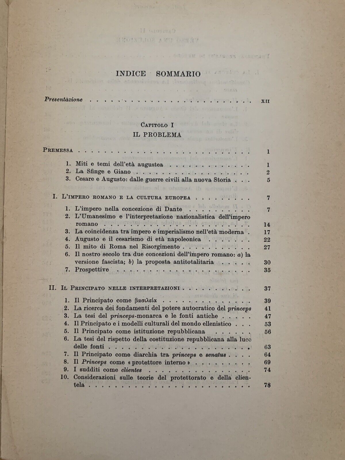 L'IMPERO DI AUGUSTO COME ORDINAMENTO SOVRANNAZIONALE - FABRIZIO FABBRINI, 1974