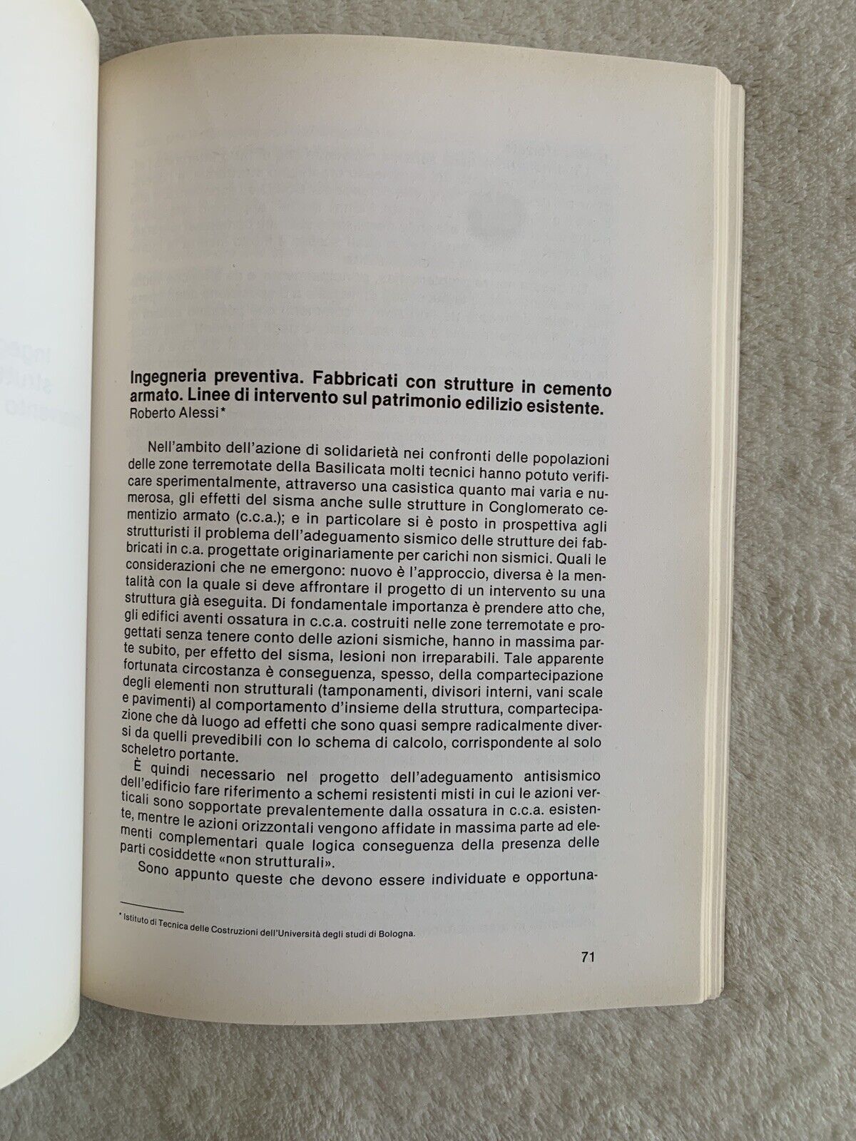 Zone sismiche e sismicità in Emilia-Romagna strategia difesa dai terremoti 1981