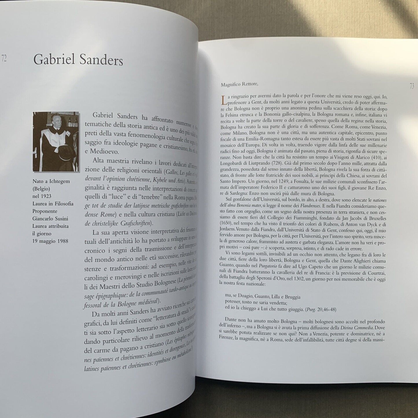 LAUREE HONORIS CAUSA DELL'UNIVERSITÀ DI BOLOGNA 1985 - 2000 ed. Compositori #