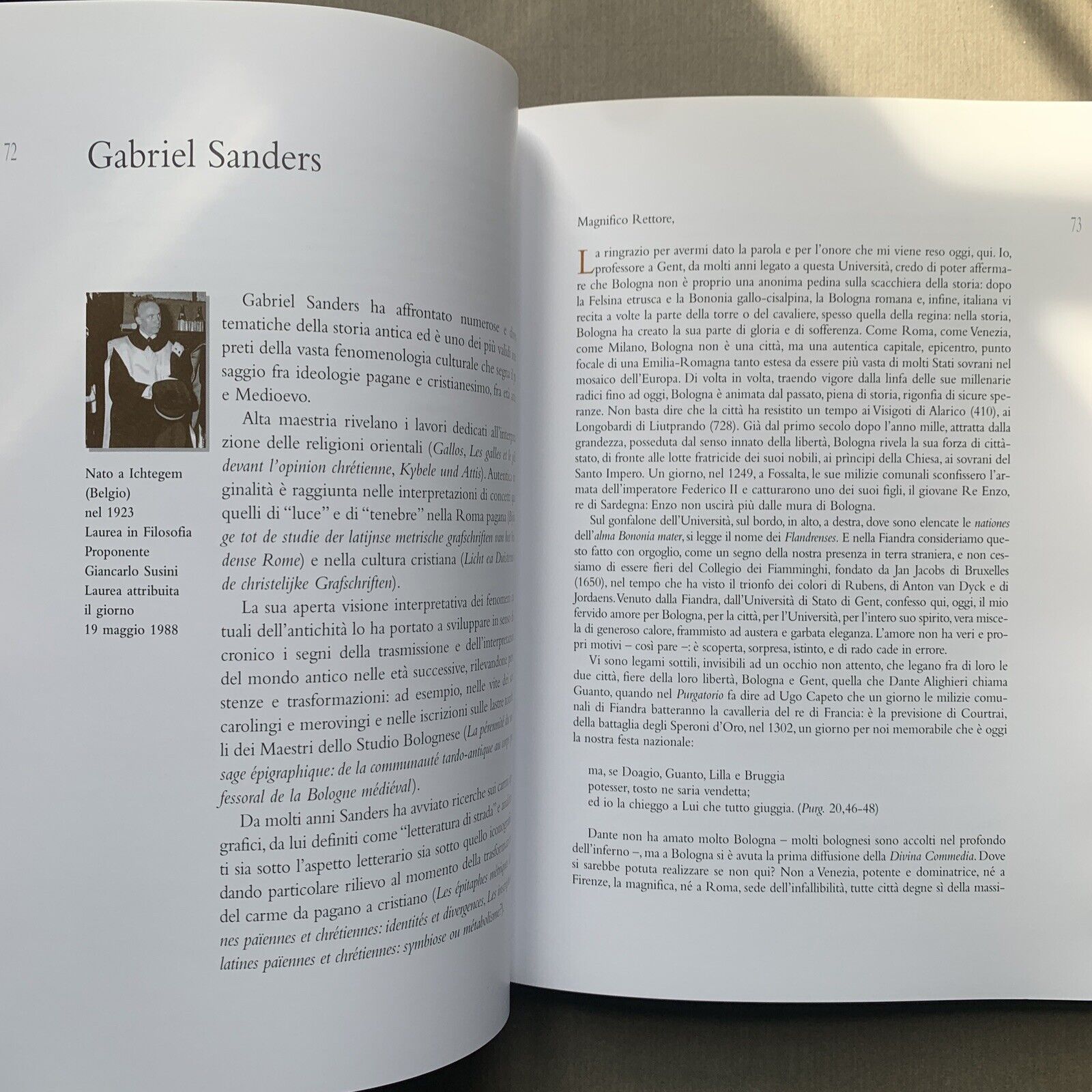 LAUREE HONORIS CAUSA DELL'UNIVERSITÀ DI BOLOGNA 1985 - 2000 ed. Compositori #