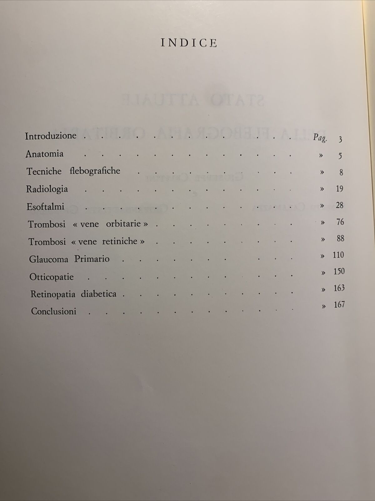 STATO ATTUALE DELLA FLEBOGRAFIA ORBITARIA - CRISTINI, CARAMAZZA, GIORDANO #