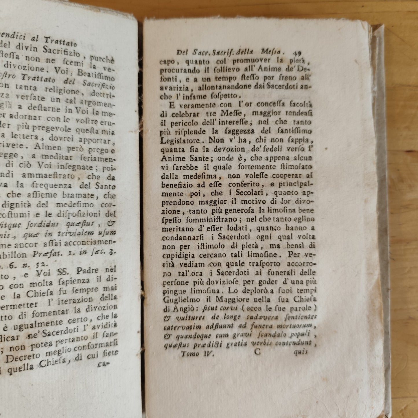 Della Santa Messa trattato istruttivo Prospero Lambertini 1786 Benedetto XIV