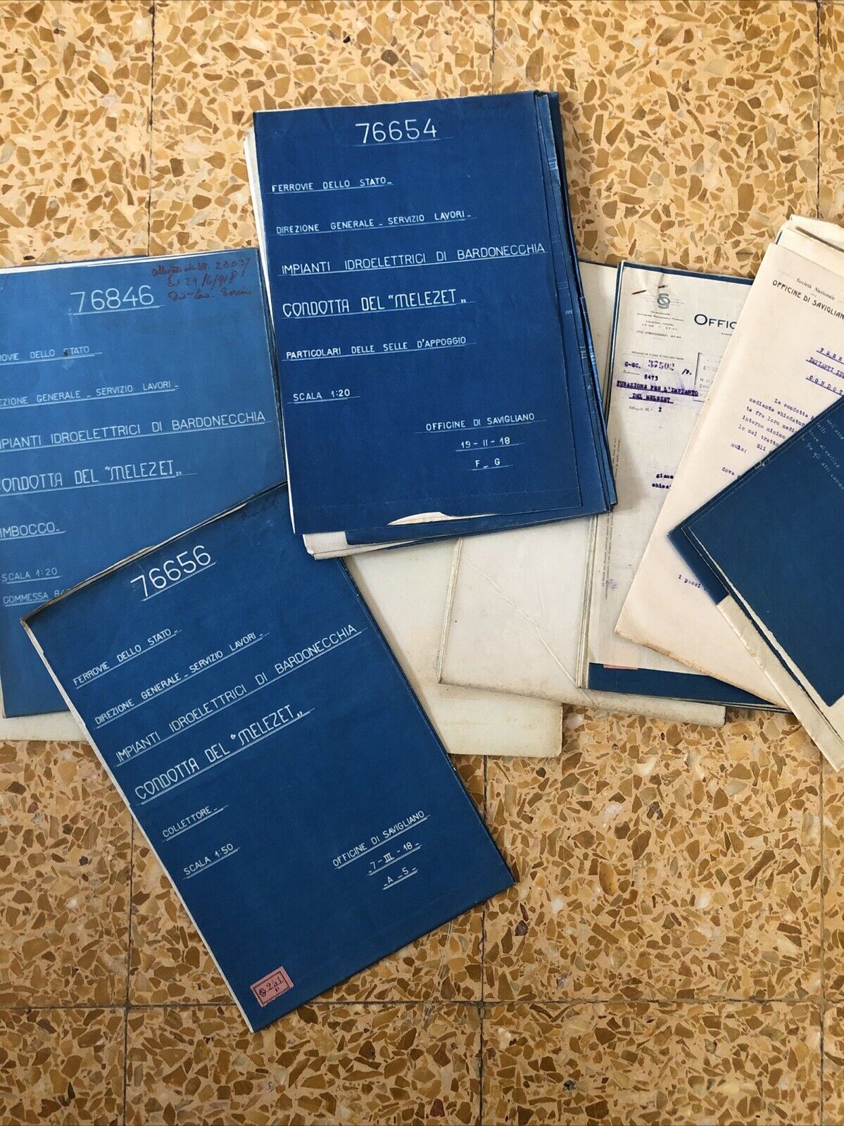 FERROVIE DELLO STATO - BARDONECCHIA impianti idroelettrici 1918