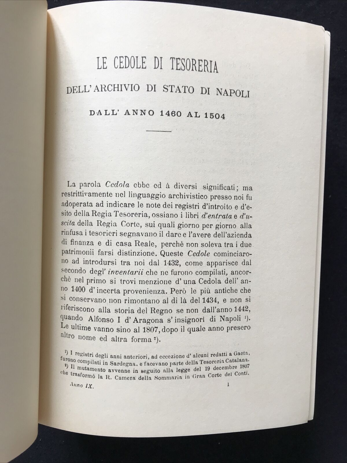 NAPOLI - Archivio storico per le province napoletane, anno nono, Forni editore 