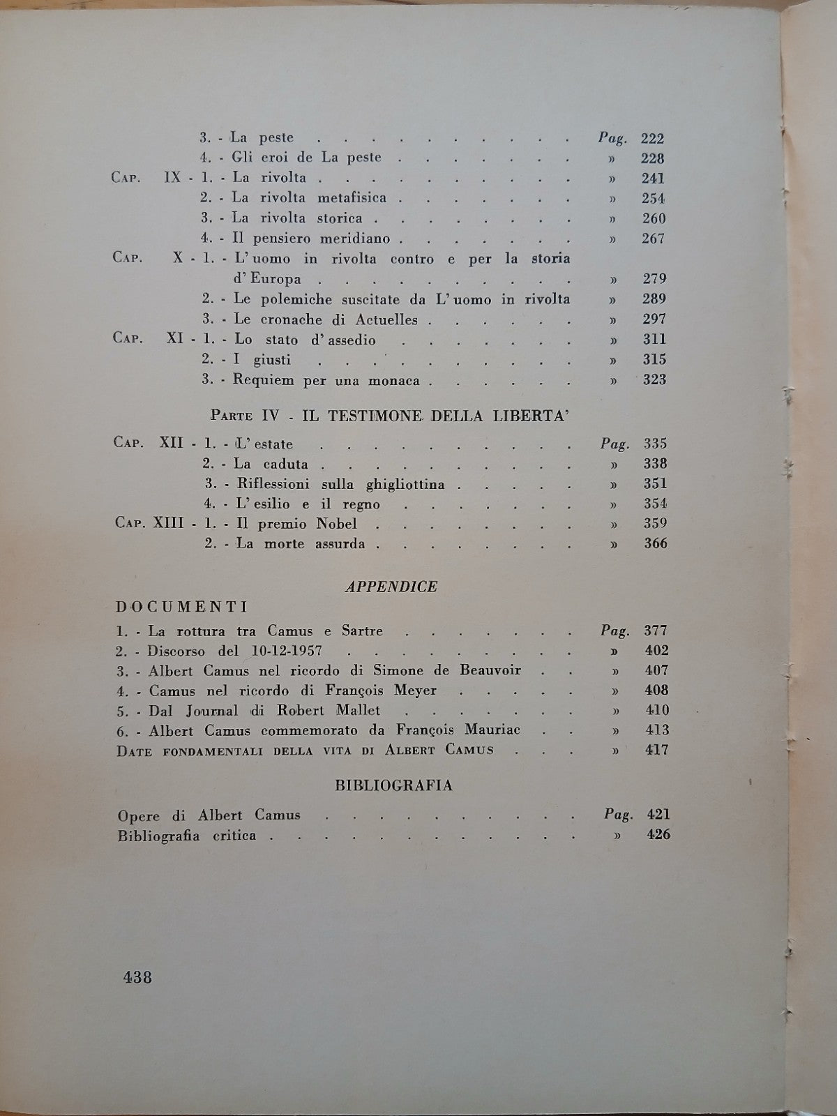 Uomo in rivolta Albert Camus Vera Passeri Pignoni Cappelli ed Scienze Umane 1965