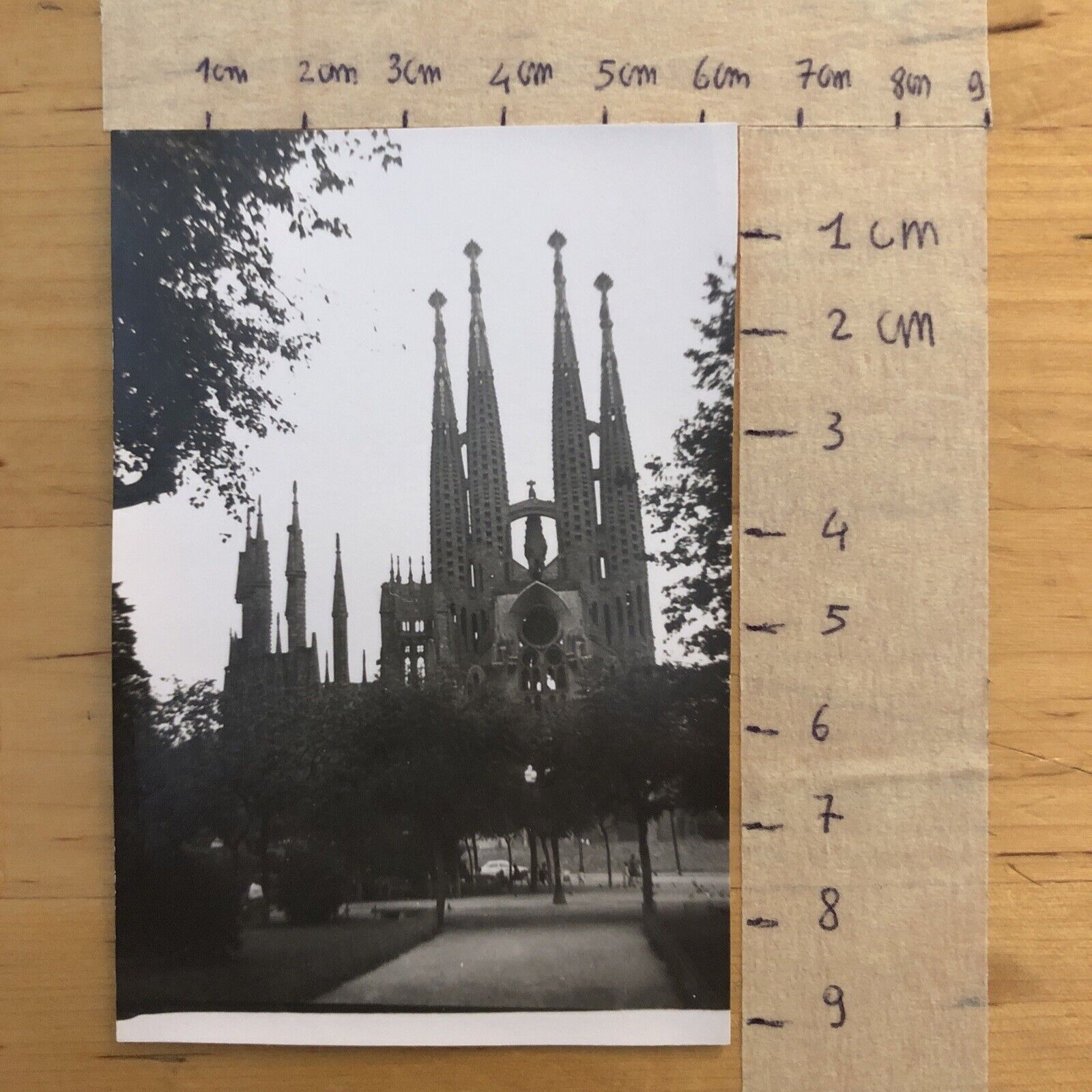 Fotografie BARCELLONA Sagrada Familia - Cattedrale anni '50