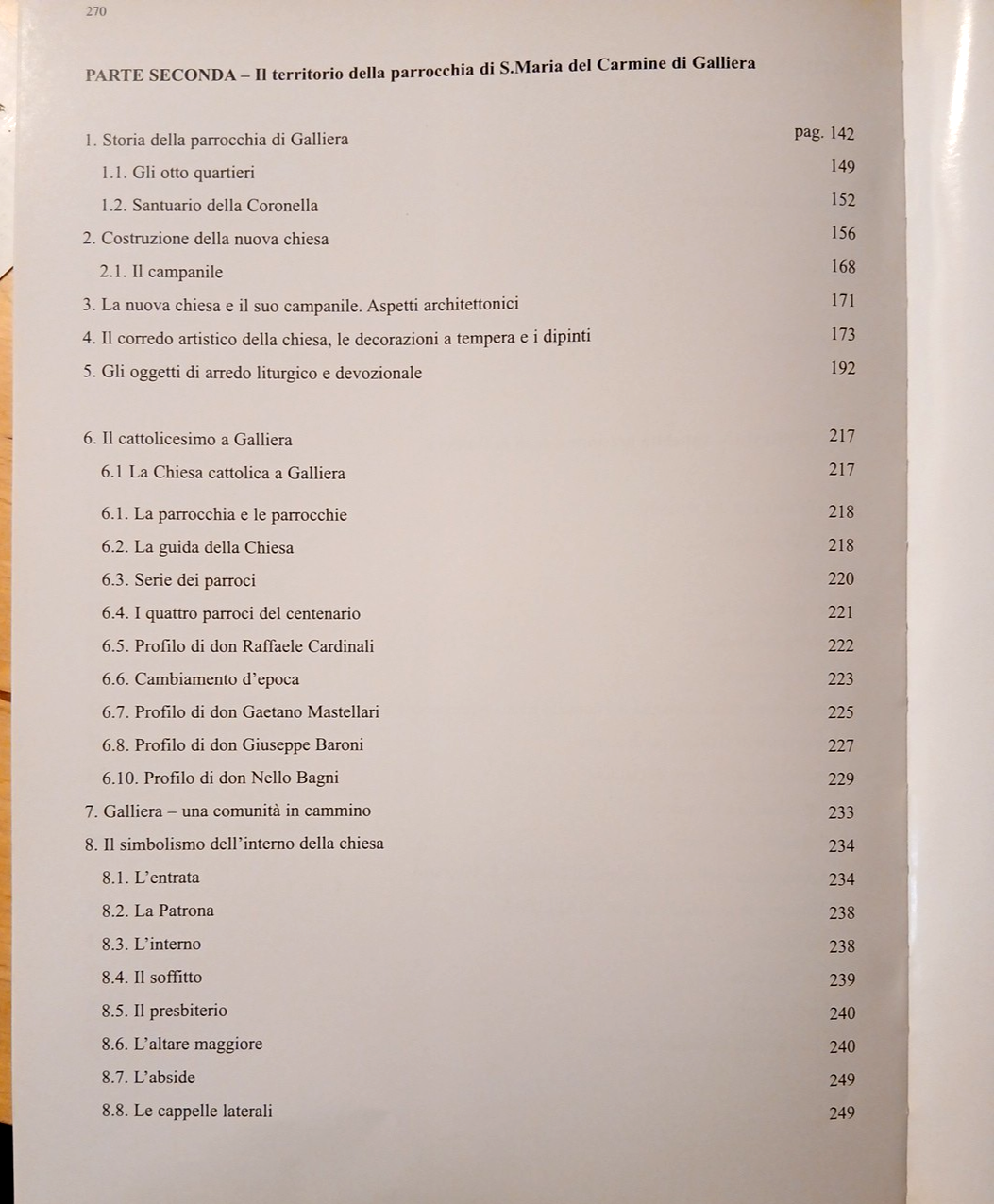 Galliera antica, la sua storia il territorio il Ducato la gente la Chiesa 2001