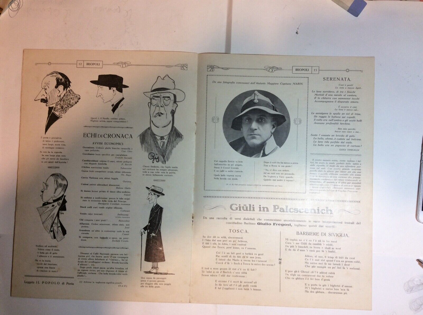 FASCISMO FUTURISMO VOGHERA GOLIARDI RIVISTA 1928 - IRIOPOLI