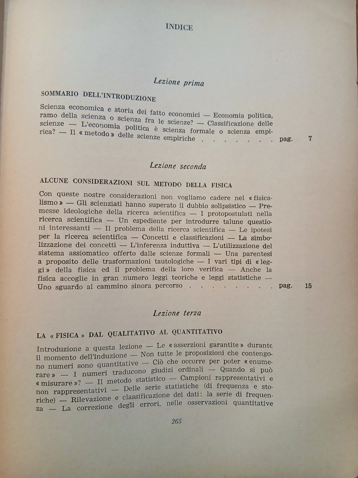 Lezioni sul metodo dell'economia politica.Ferdinando di Fenizio Università Pavia