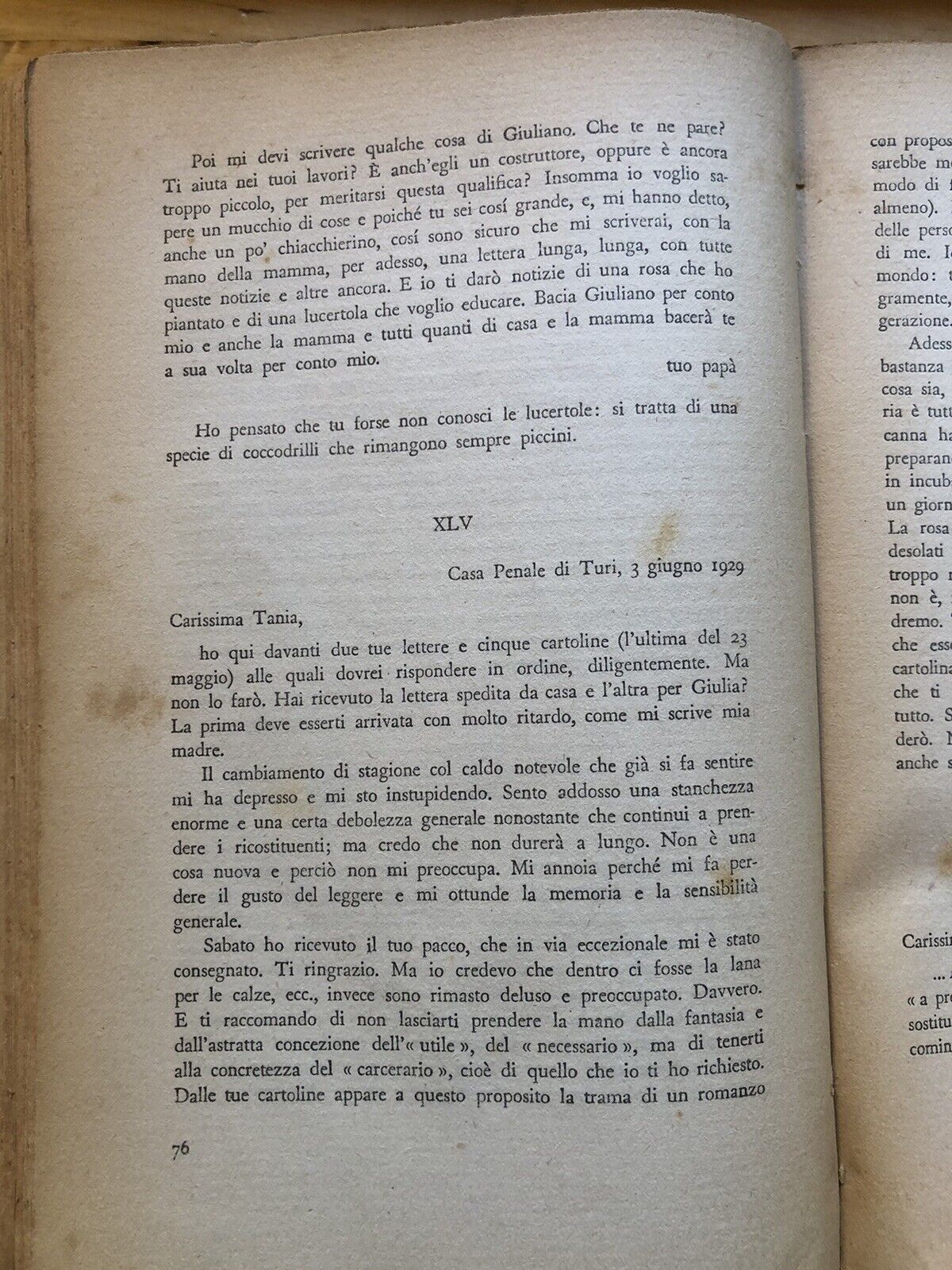 Lettere dal carcere opere di Antonio Gramsci. Einaudi 10 ott 1947