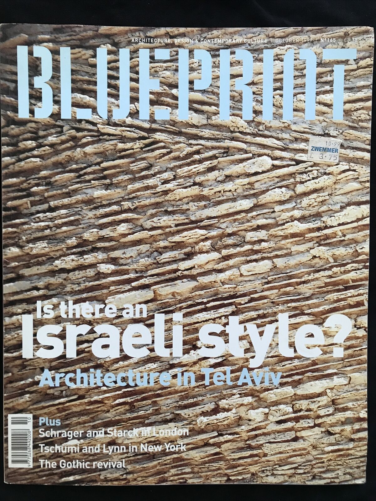 Blueprint Magazine Architecture Design Art Fashion, Oct 1999 - N 165 