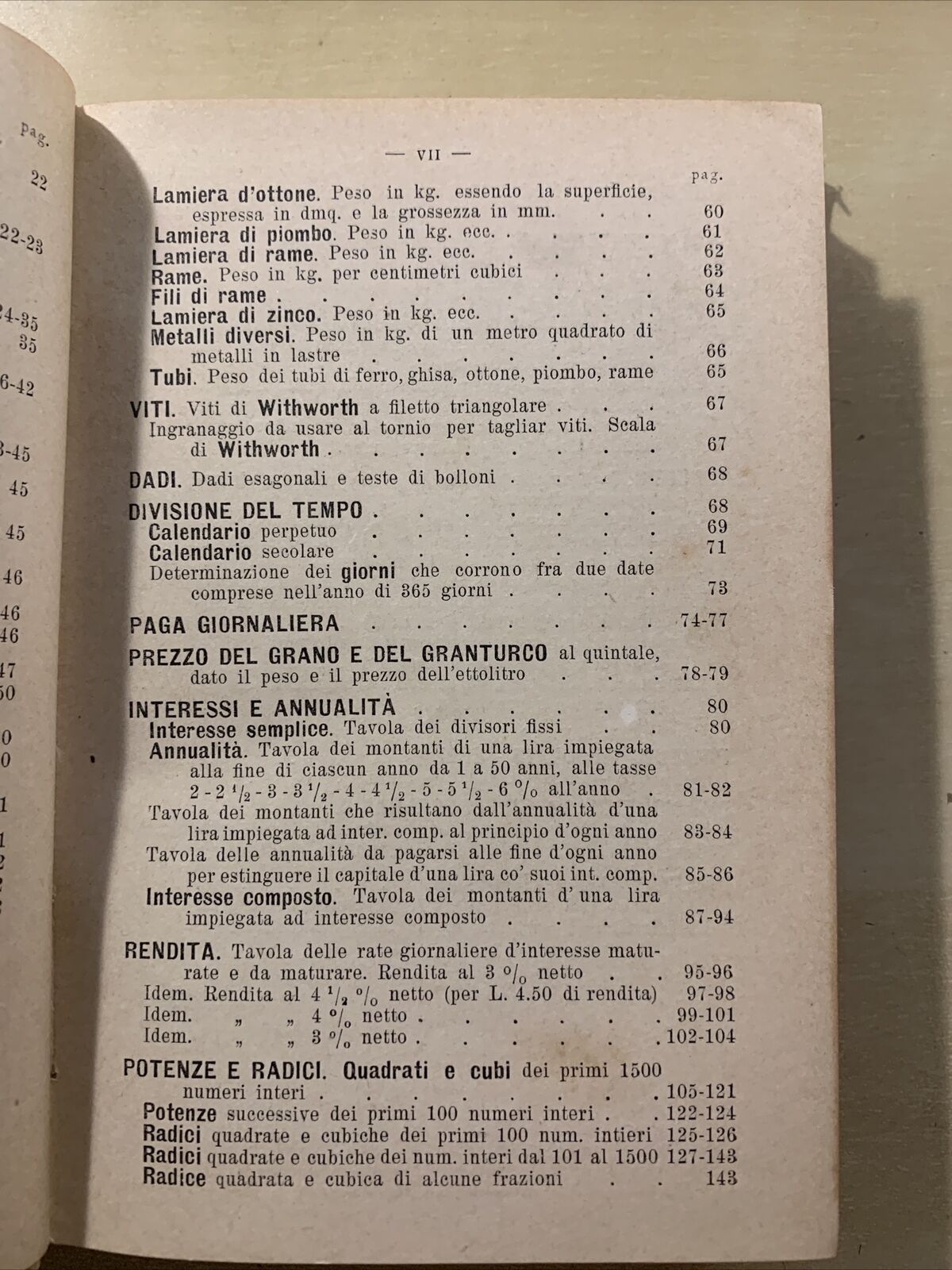 CONTI E CALCOLI FATTI - ing. I. Ghersi. Hoepli 1901
