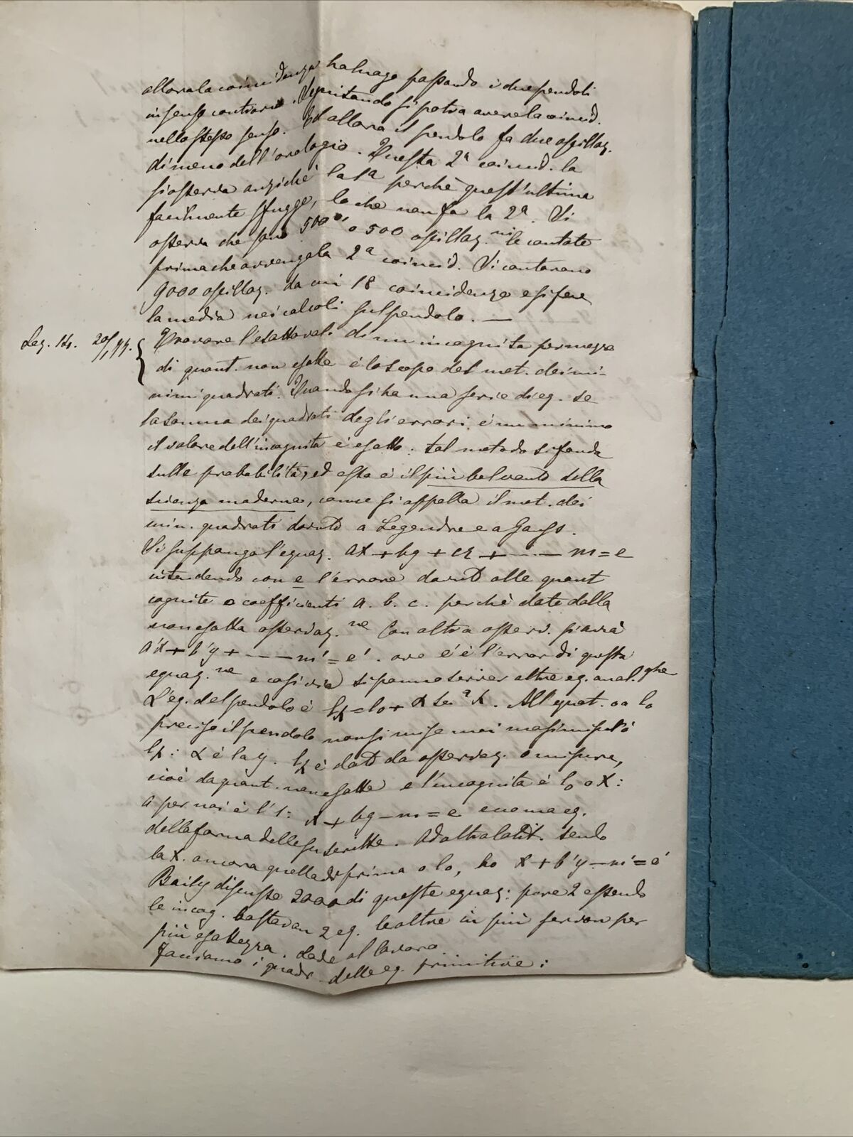 GOBBI BELCREDI Università Pavia 1876, Appunti di suo studente GEODESIA TEORETICA