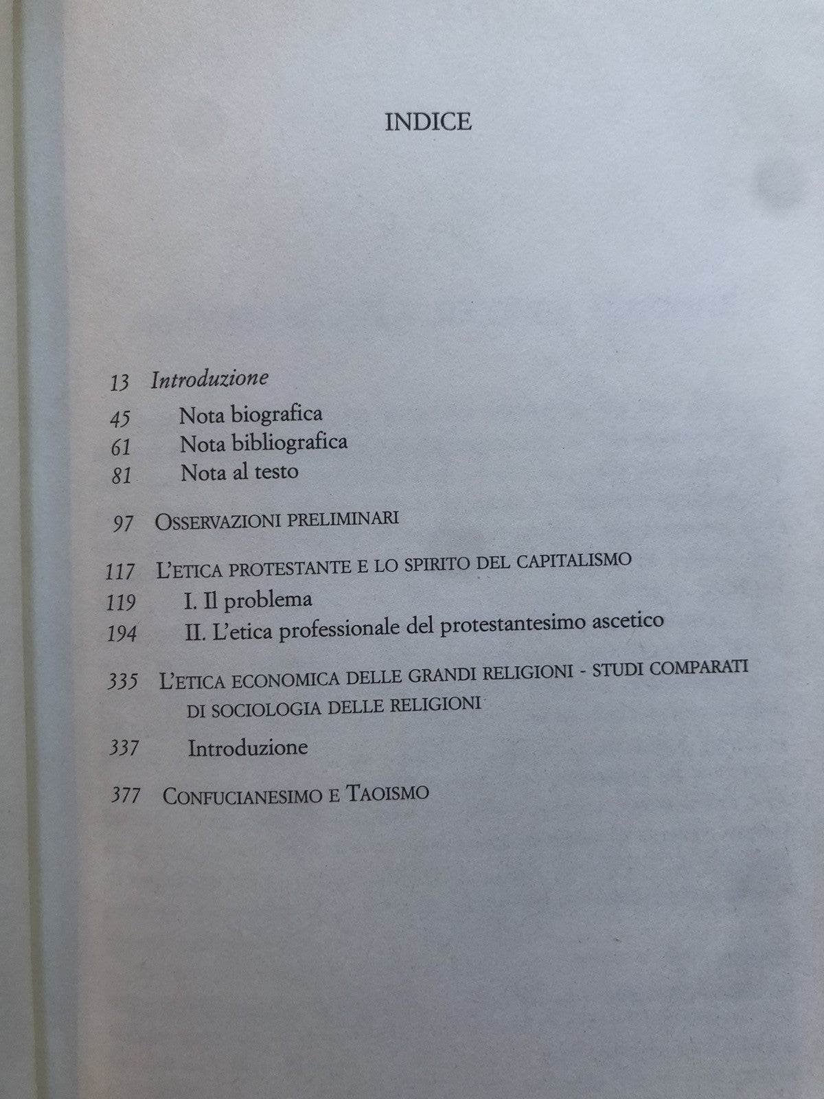 Sociologia delle religioni_1, Weber UTET 2008