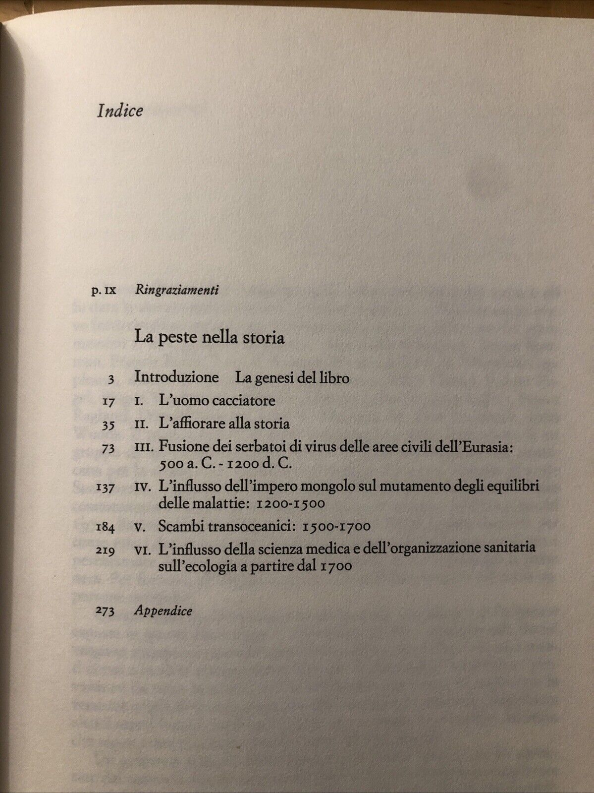 La peste nella storia, William H. McNeill -  Einaudi 1981